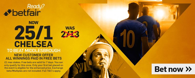 GFX Chelsea Middlesbrough enhanced betting