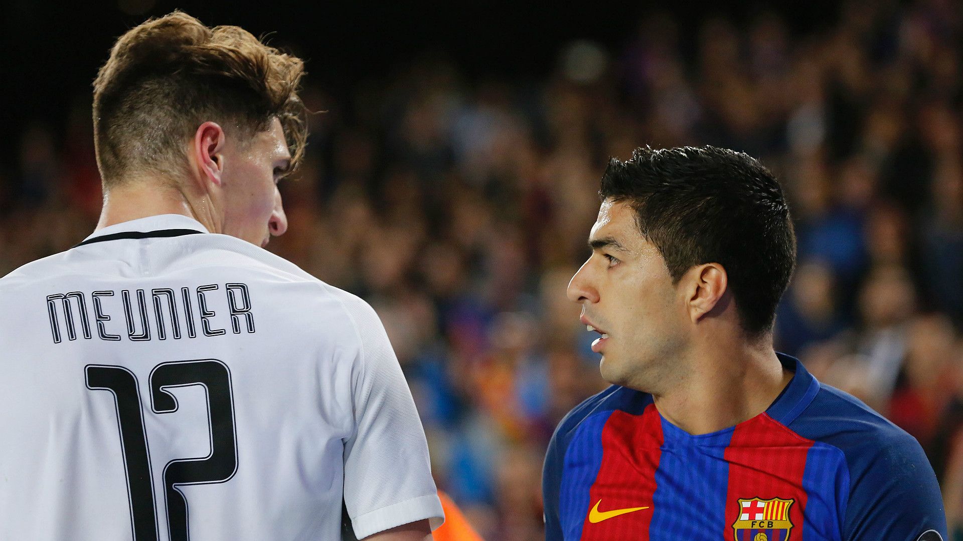 Meunier Luis Suarez Barcelona PSG UEFA Champions League 08032016