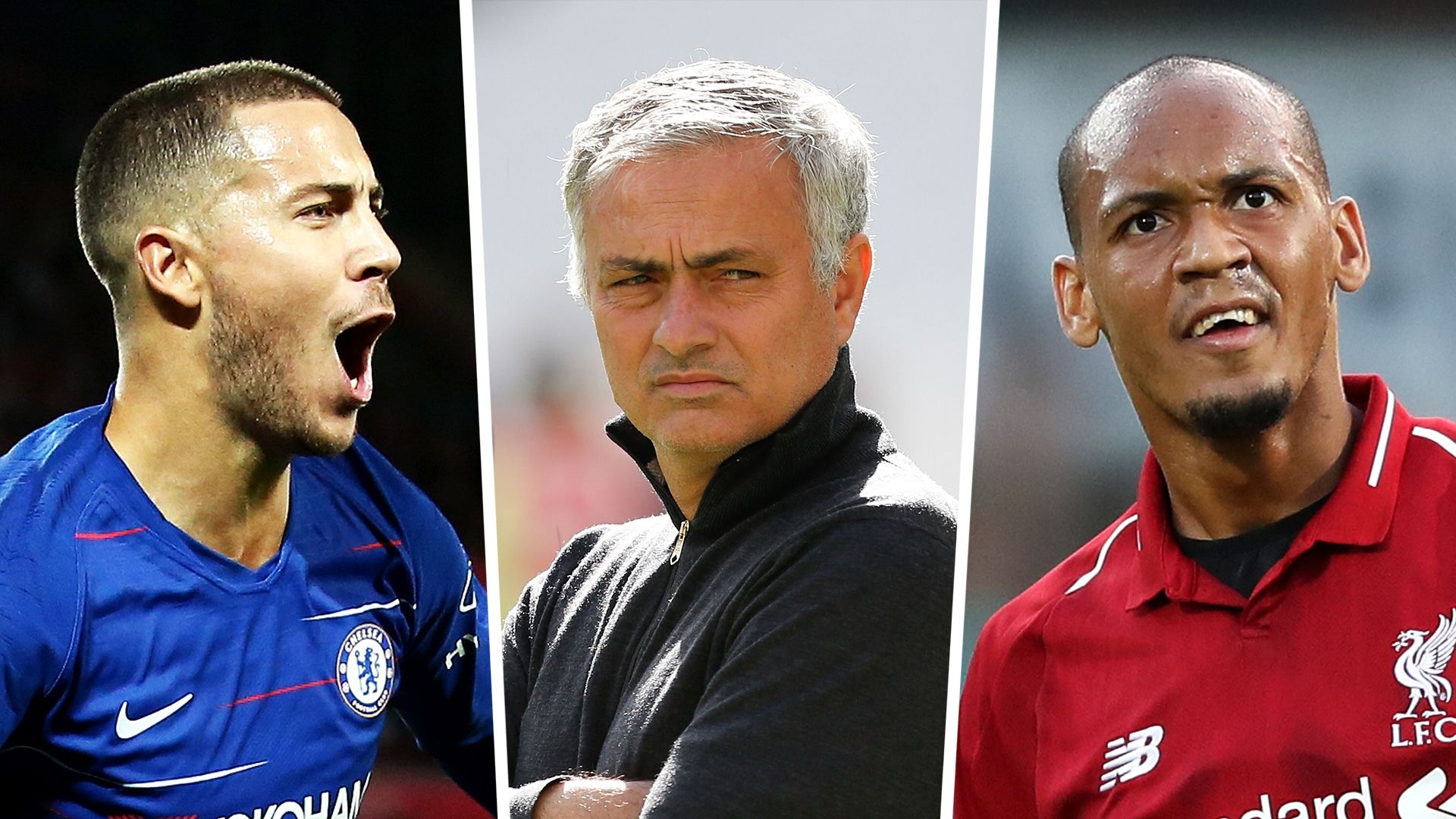 Eden Hazard, Jose Mourinho, Fabinho