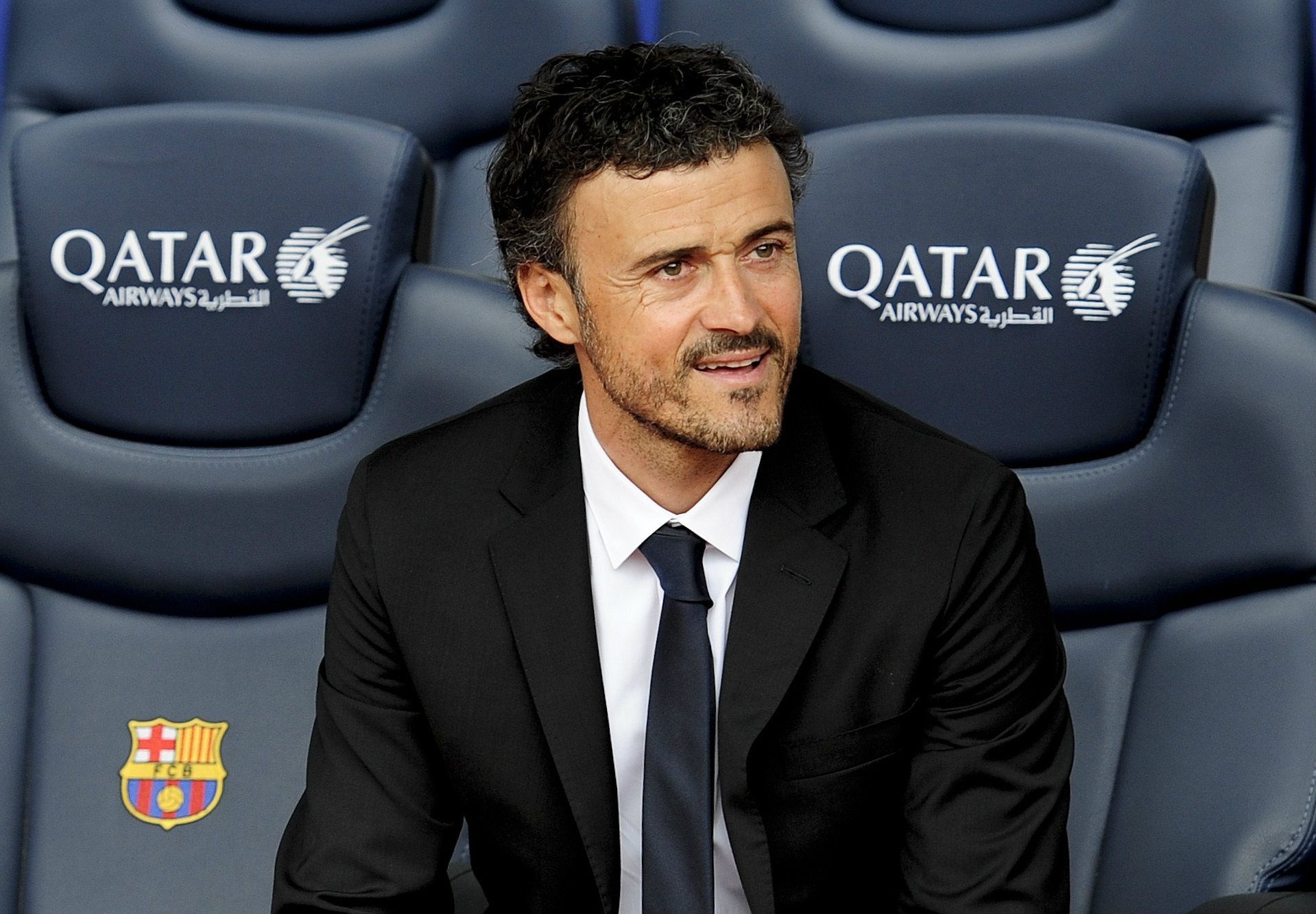 Luis Enrique bei seiner Präsentation als Barca-Coach