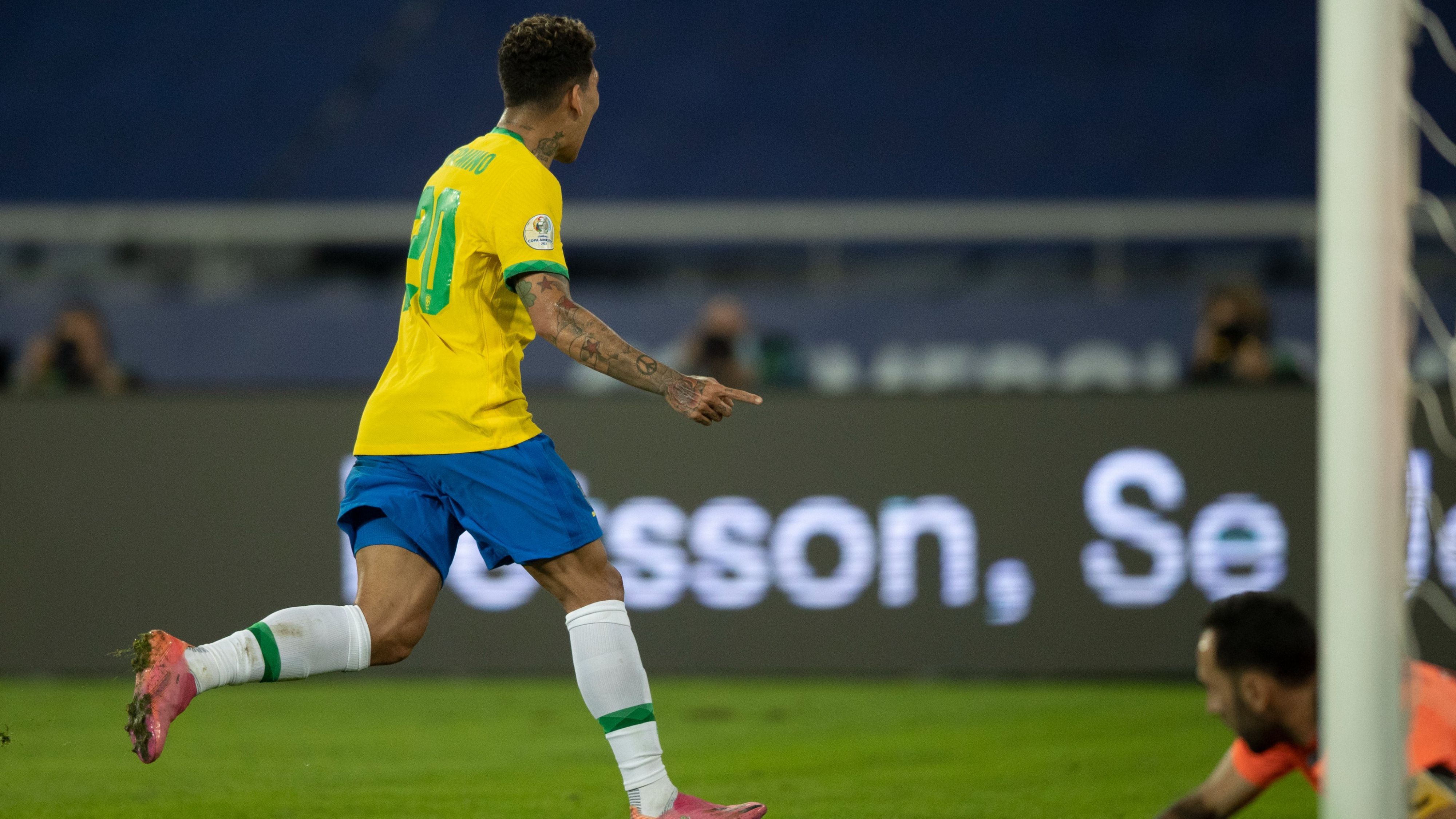Roberto Firmino - Brasil 2 x 1 Colômbia - Copa América 2021