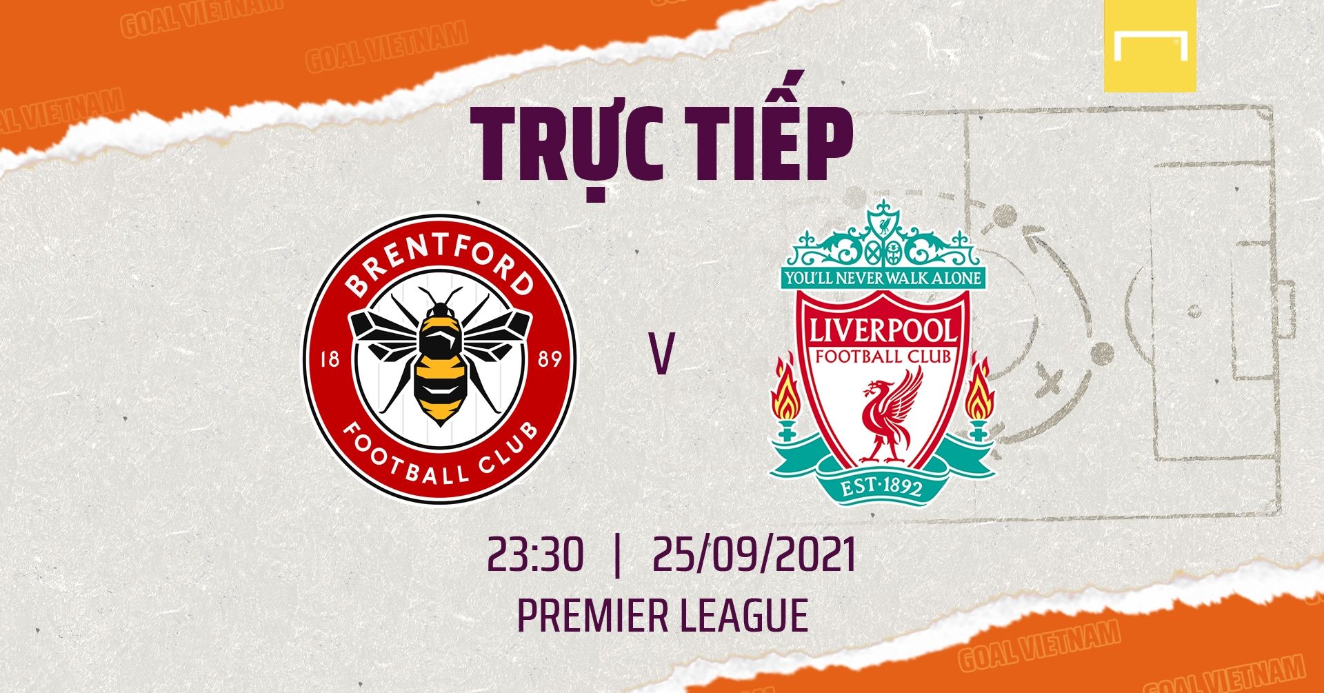 Live Brentford vs Liverpool 2021/22 Premier League GFX