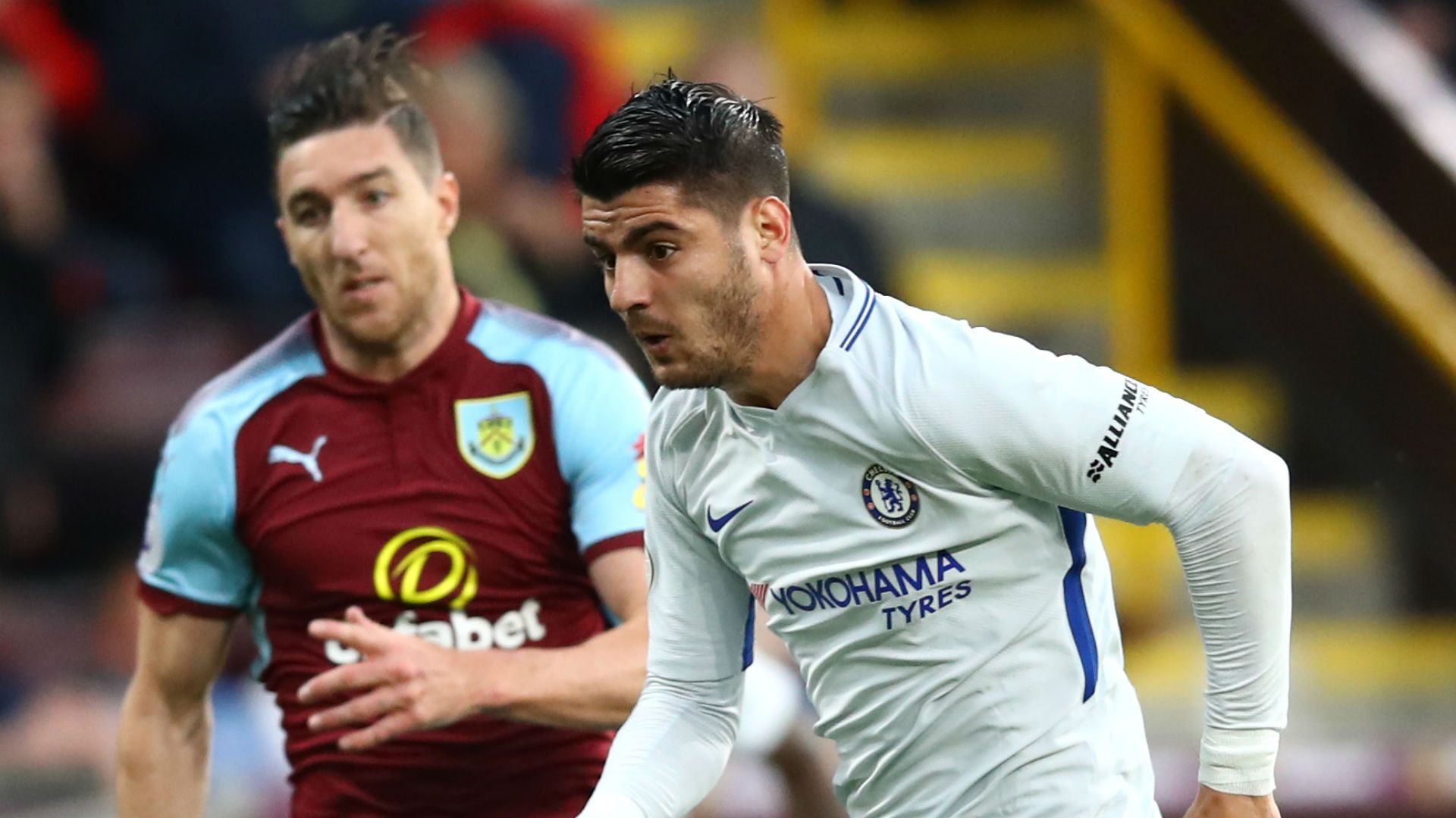 Alvaro Morata Chelsea Burnley Premier League