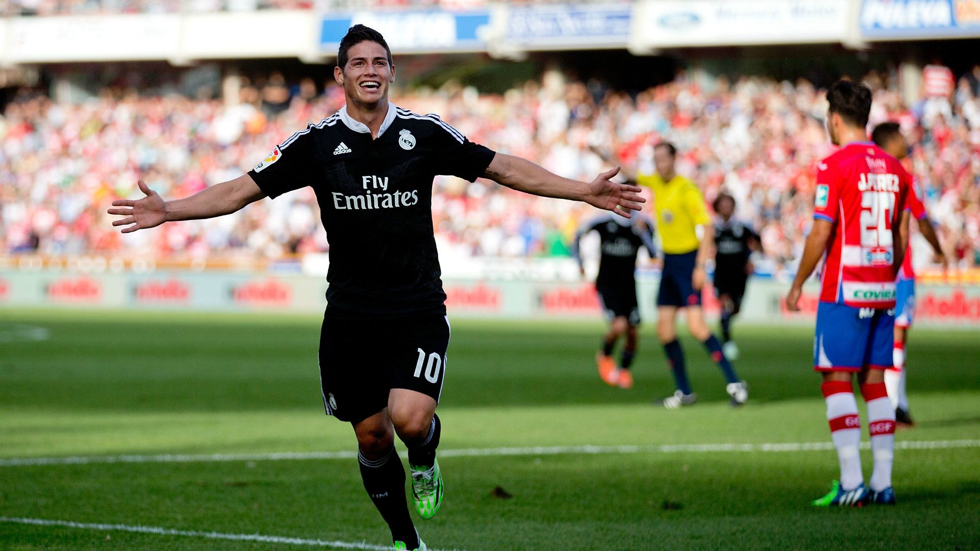 James Rodríguez se reportó con 16 anotaciones en 2014; 7 con el Mónaco de Francia; y 9 con la camiseta del Real Madrid