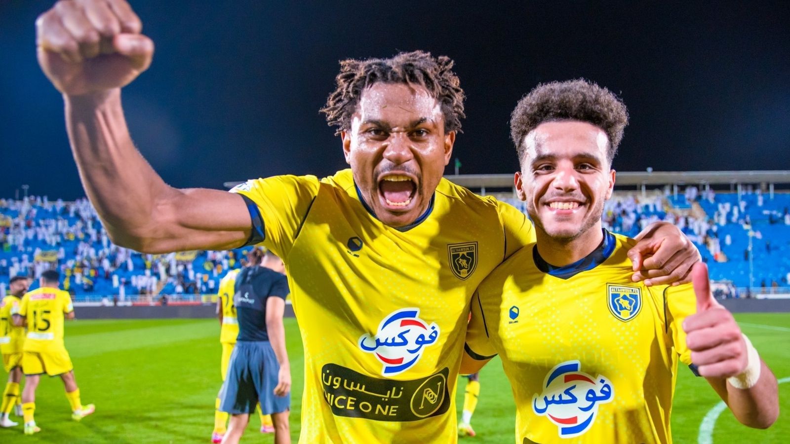 Mostafa Fathi Leandre Tawamba Taawoun SPL 2021-2022