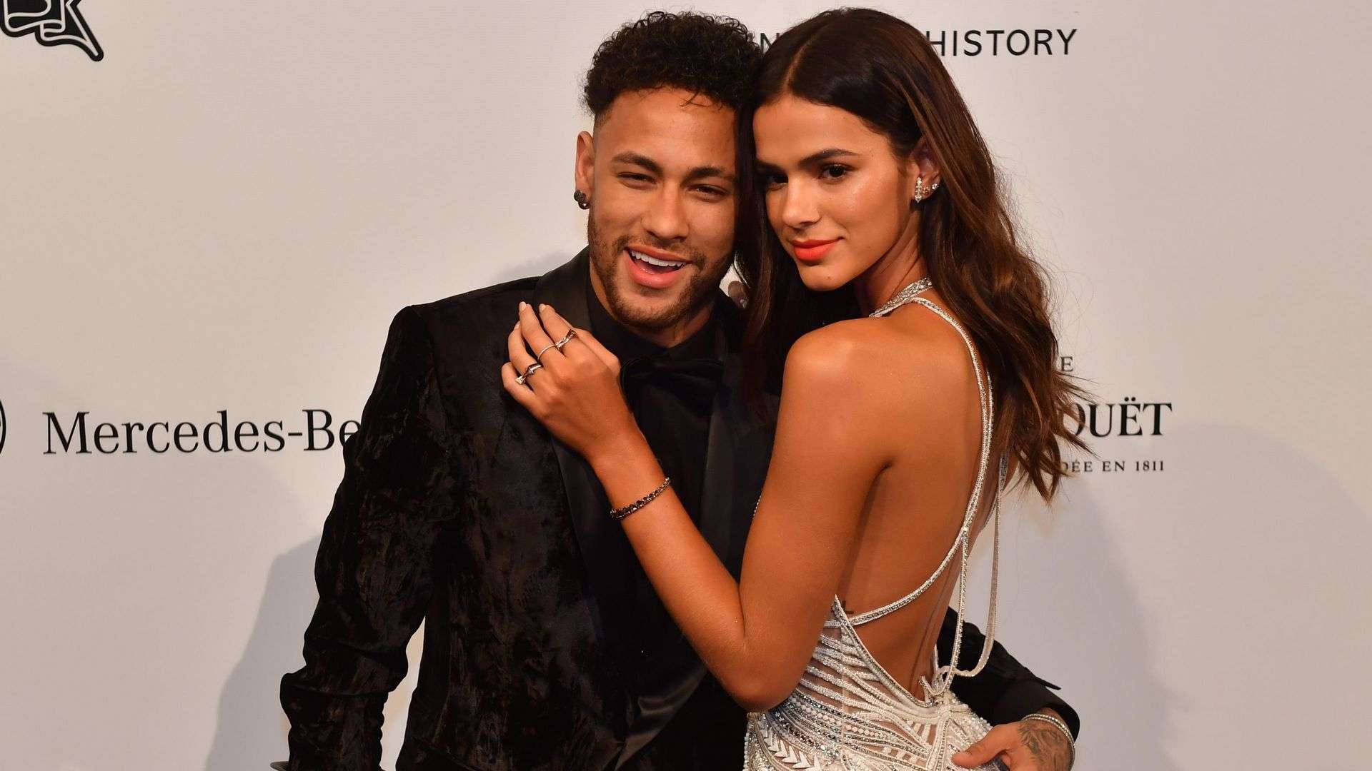 Neymar and his girlfriend Bruna Marquezine