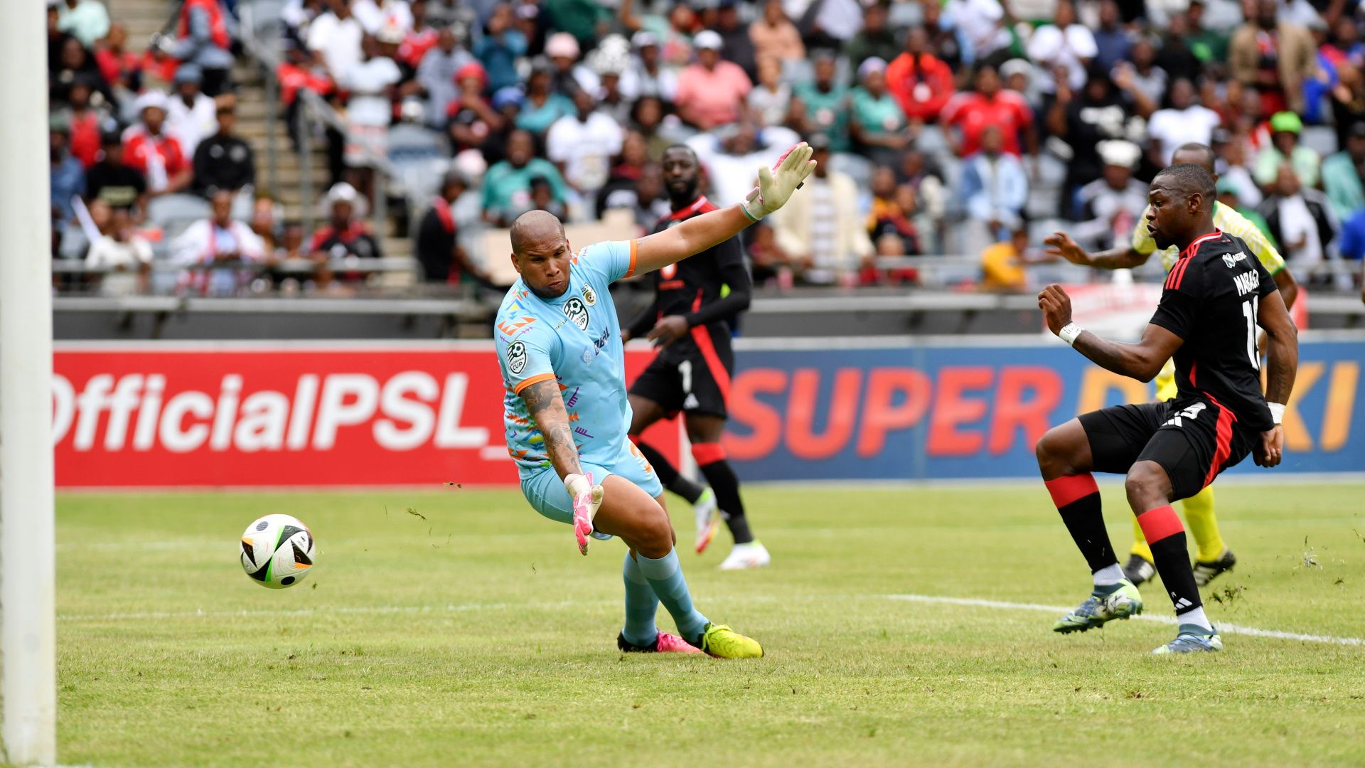 Tshegofatso Mabasa & Malcolm Jacobs, Orlando Pirates vs Baroka FC, February 2025