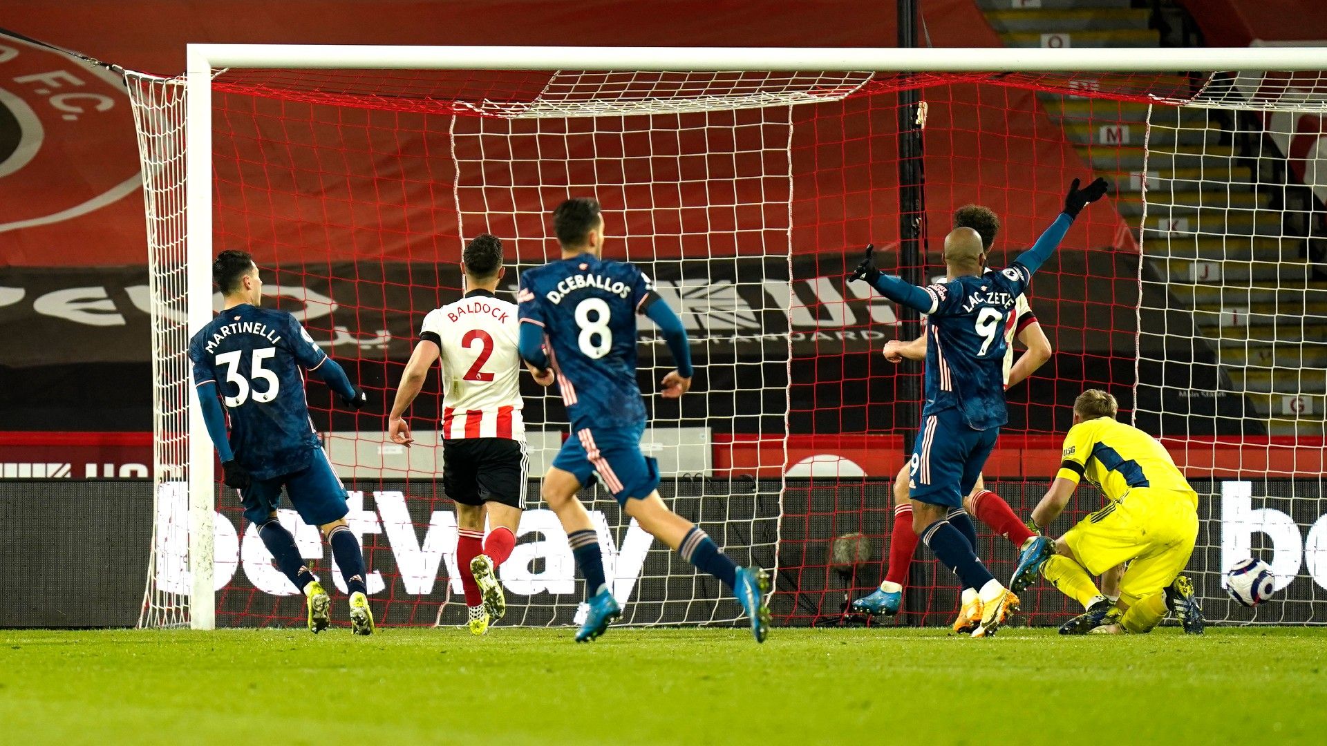 Gabriel Martinelli Sheffield United vs Arsenal Premier League 2020-21