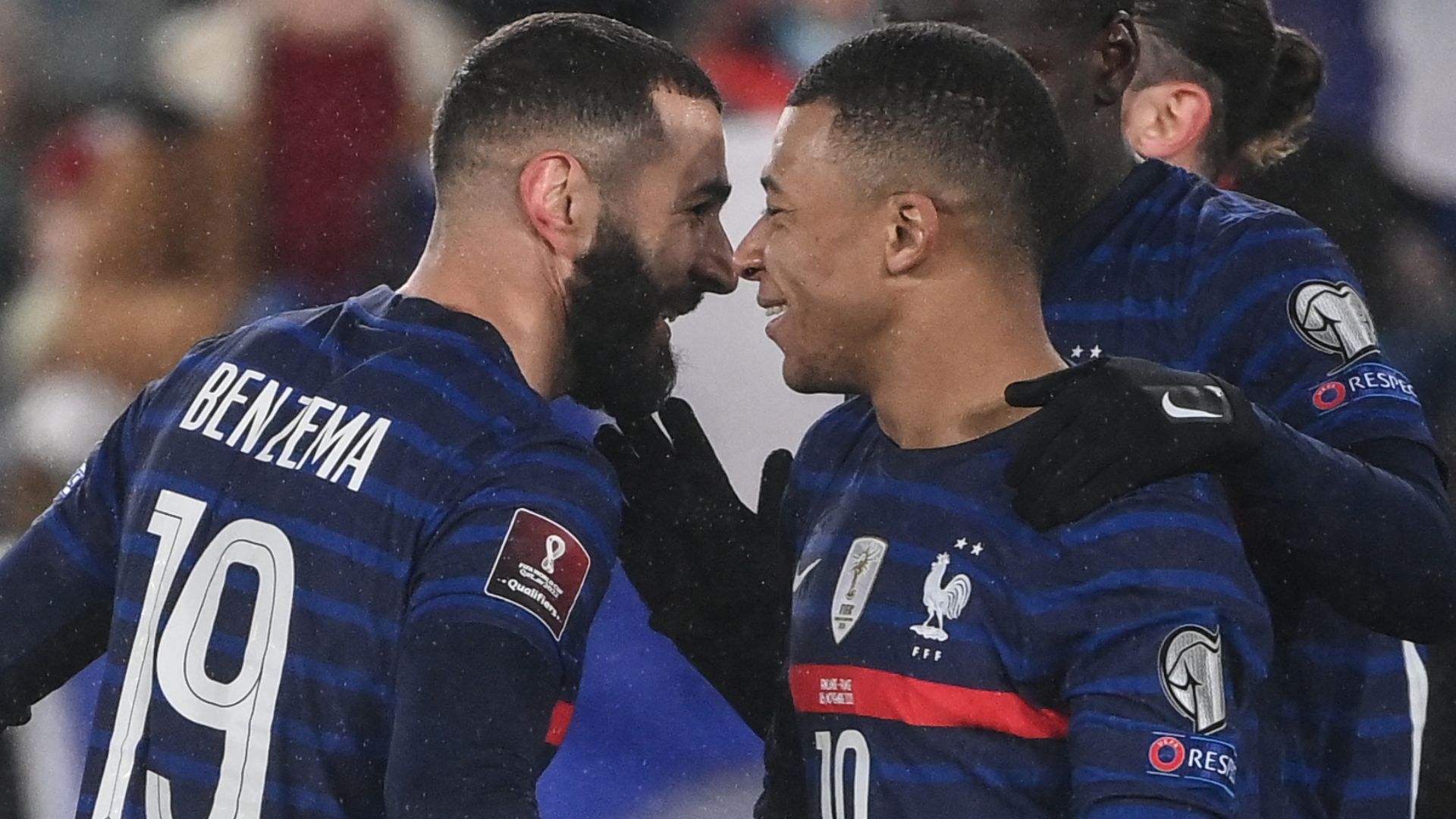 Benzema Mbappé Finlande-France