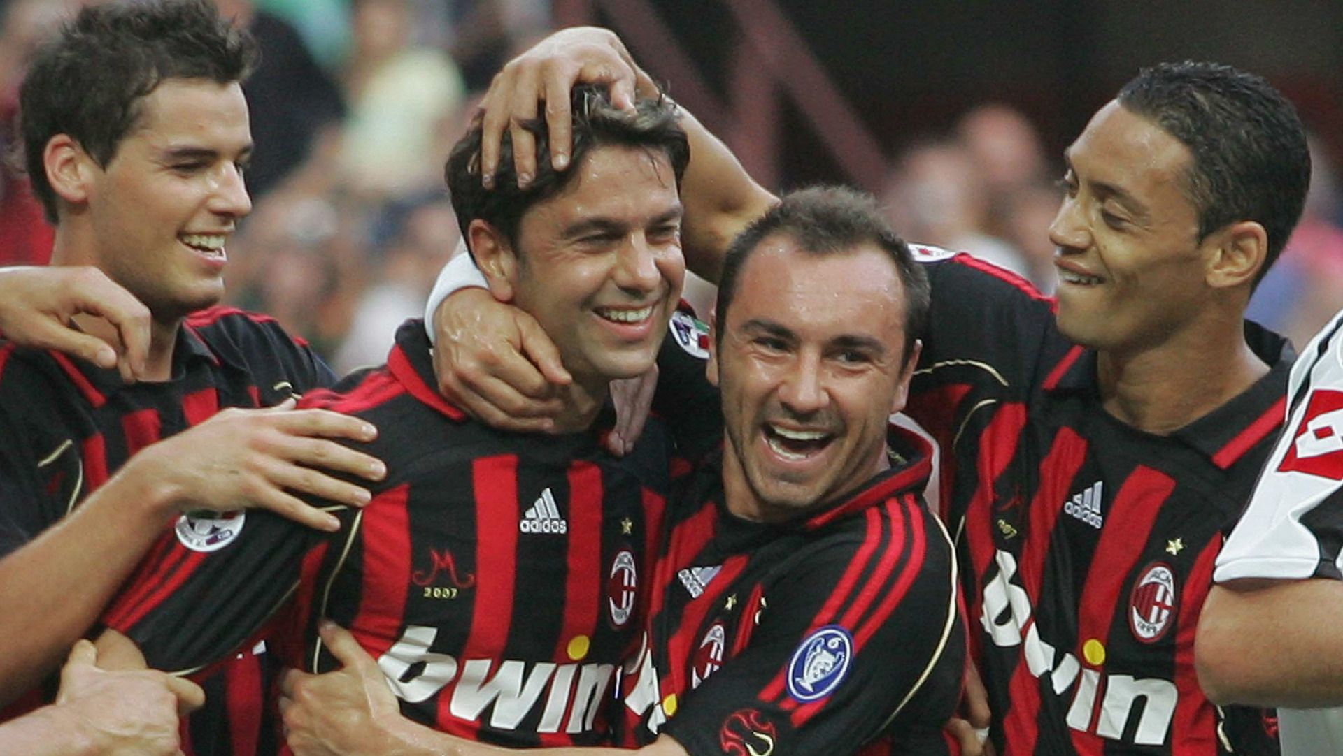 Ricardo Oliveira Christian Brocchi Yoann Gourcuff Alessandro Costacurta Milan Udinese Serie A 2007