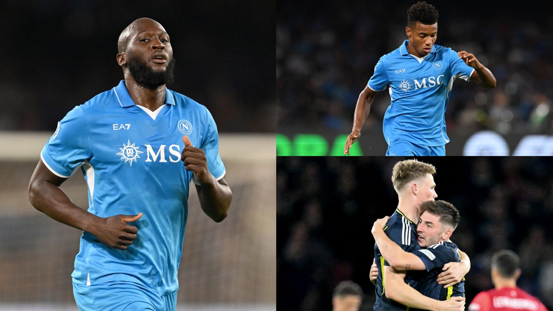 Lukaku Neres Gilmour McTominay Napoli