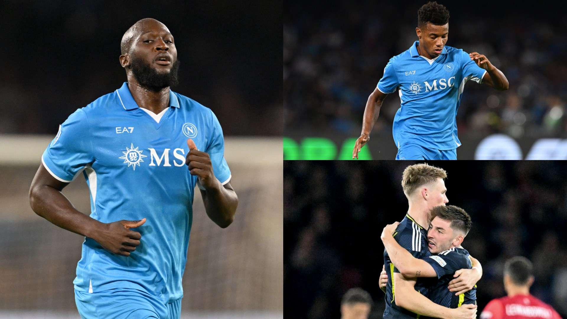 Lukaku Neres Gilmour McTominay Napoli