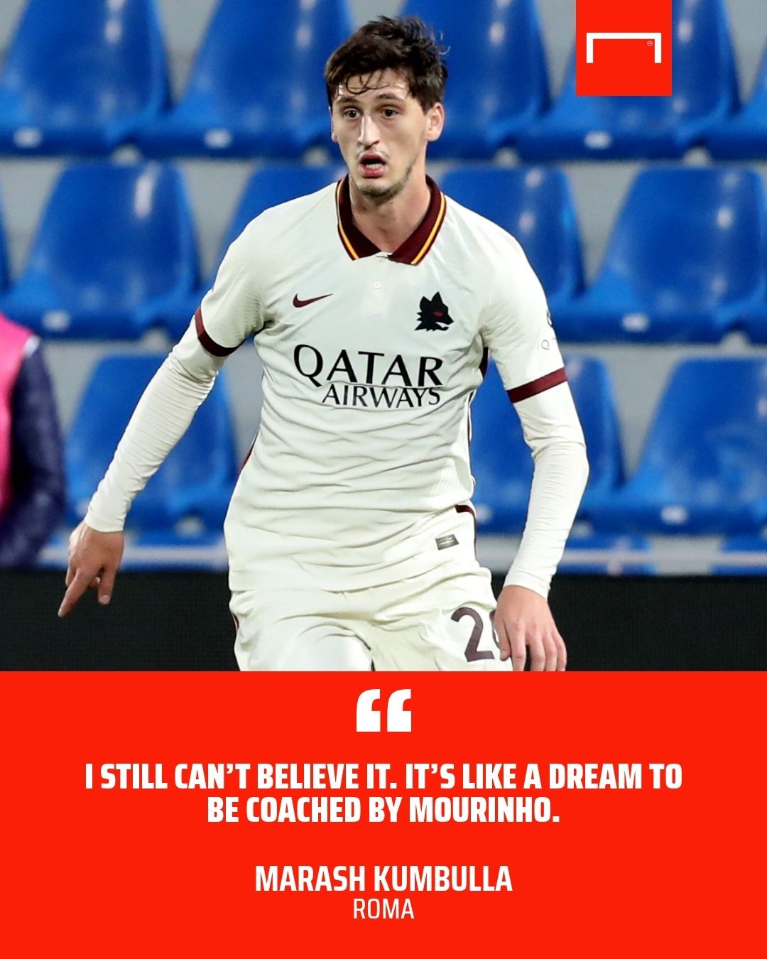 Marash Kumbulla Mourinho Quote GFX