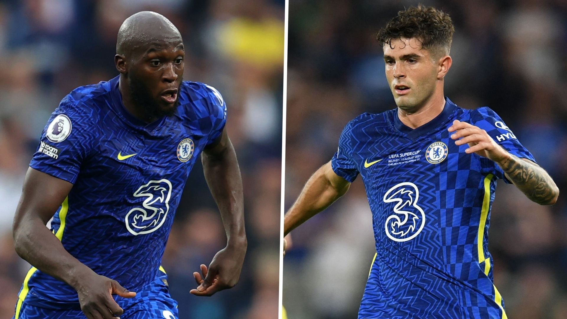 Romelu Lukaku Christian Pulisic Chelsea 2021-22