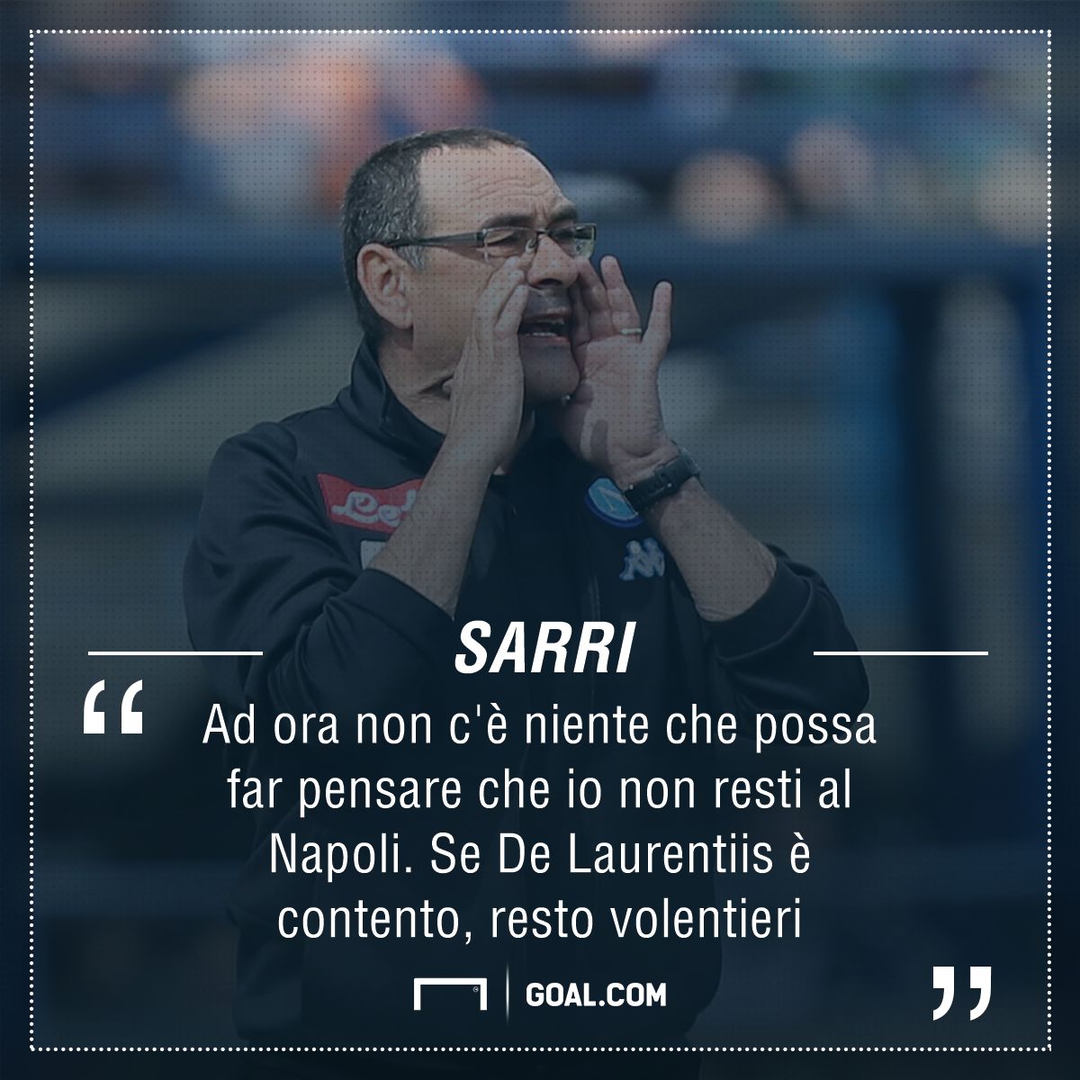 Maurizio Sarri su futuro PS ita