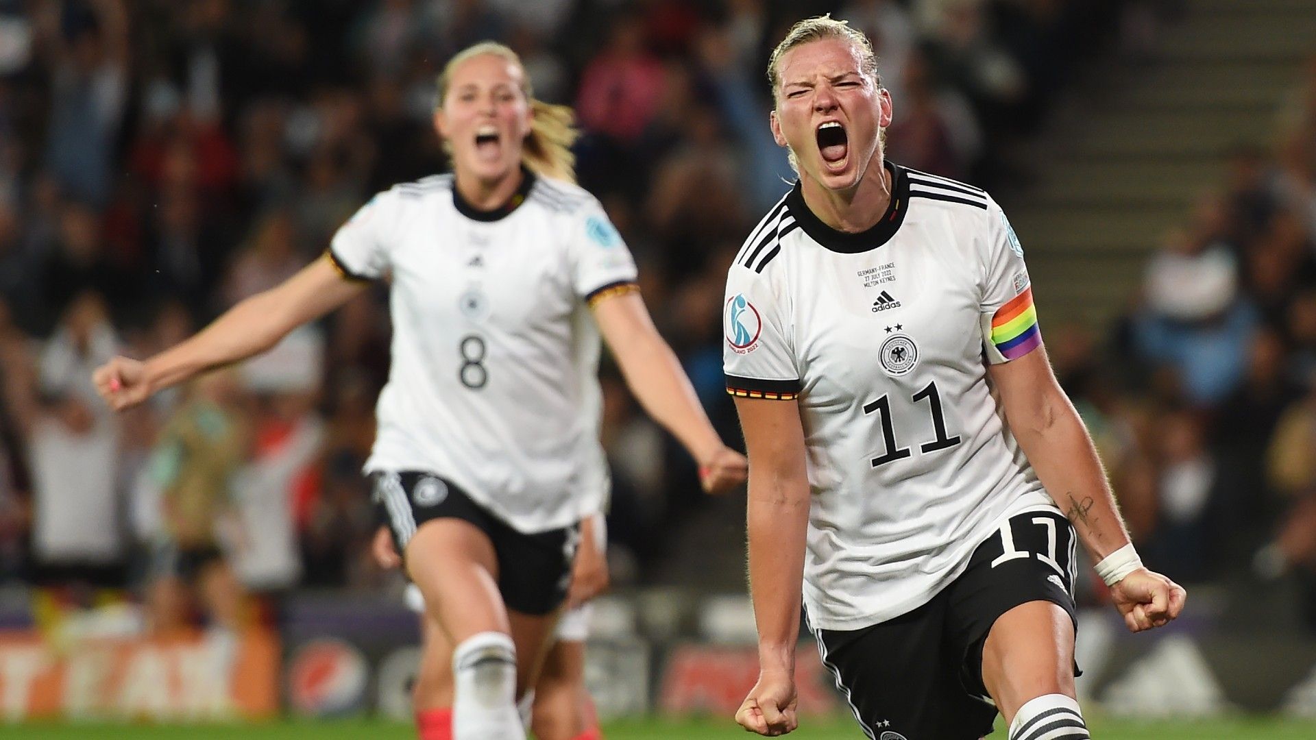 Alexandra Popp of Germany celebrates  