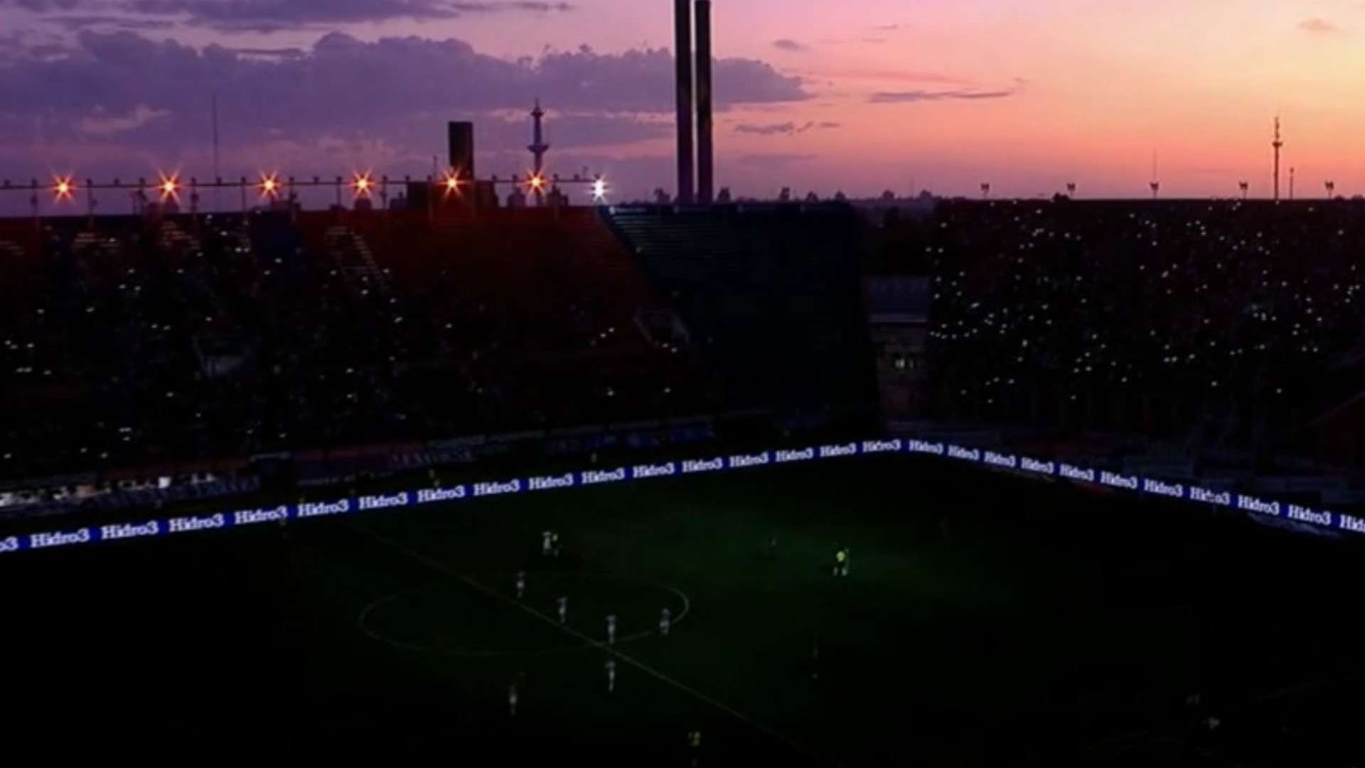 captura corte de luz San Lorenzo Estudiantes Superliga 25012020