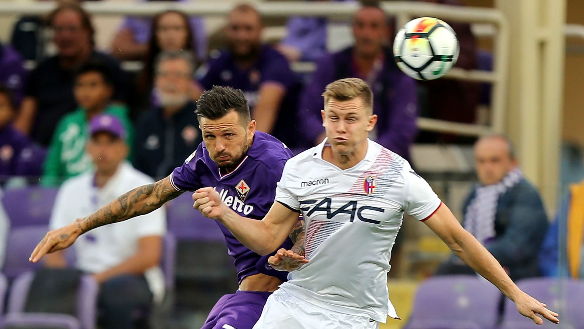 Cyril Thereau, Emil Krafth, Fiorentina, Bologna, Serie A, 16092017