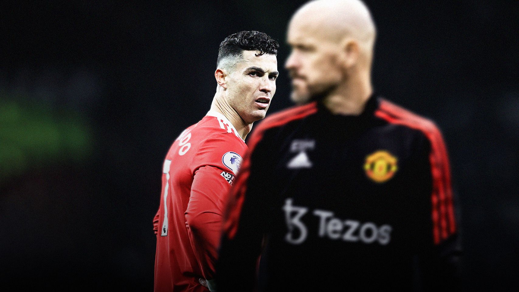 Cristiano Ronaldo Erik ten Hag Man Utd GFX 2-1