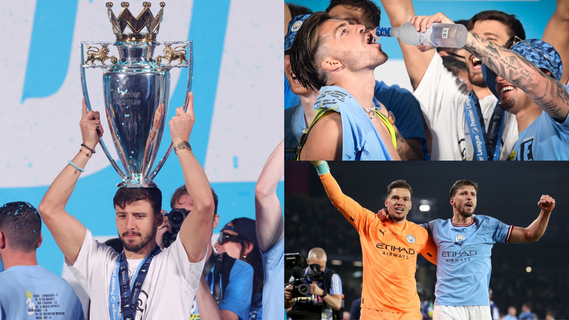 Ruben Dias Manchester City celebrations