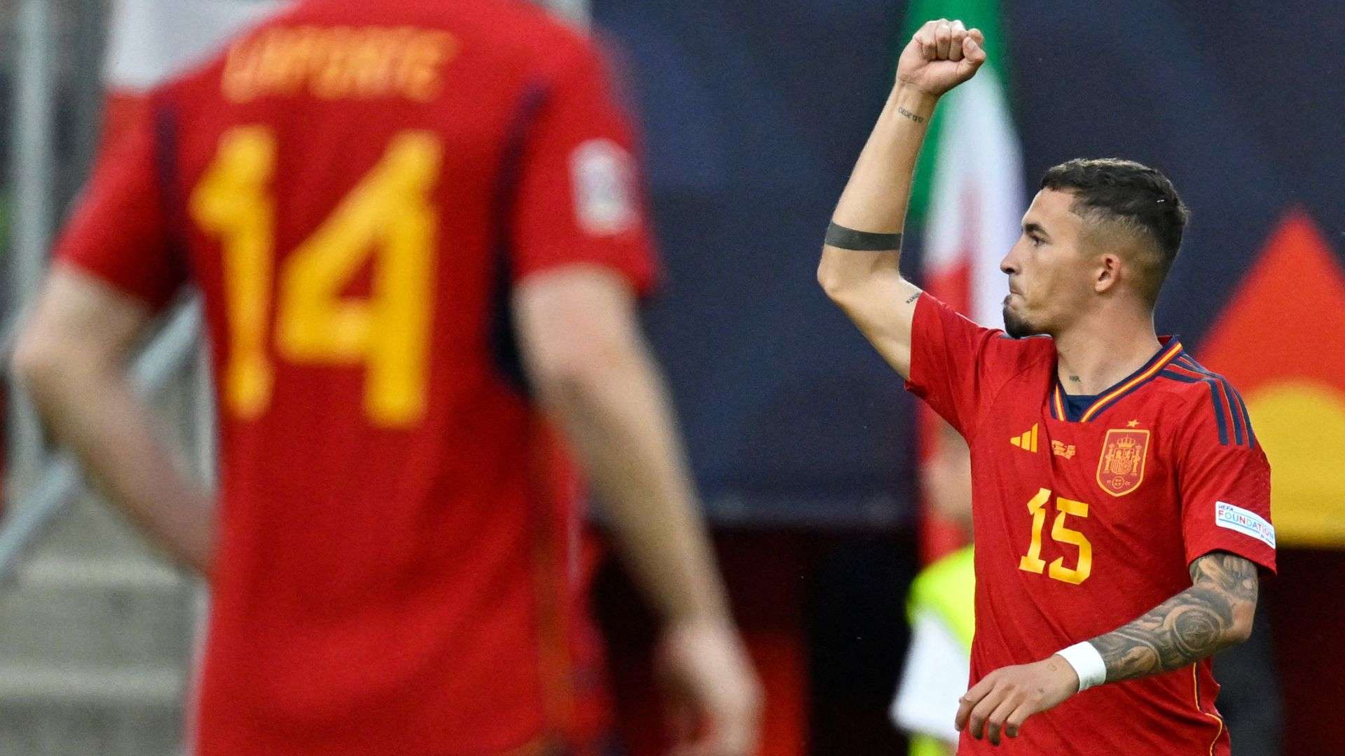 Yeremy Pino, España vs. Italia