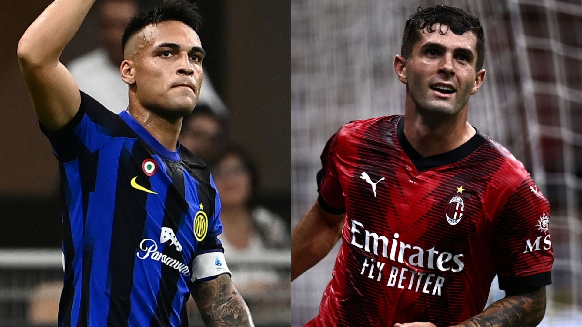 Lautaro Martinez Inter Christian Pulisic Milan