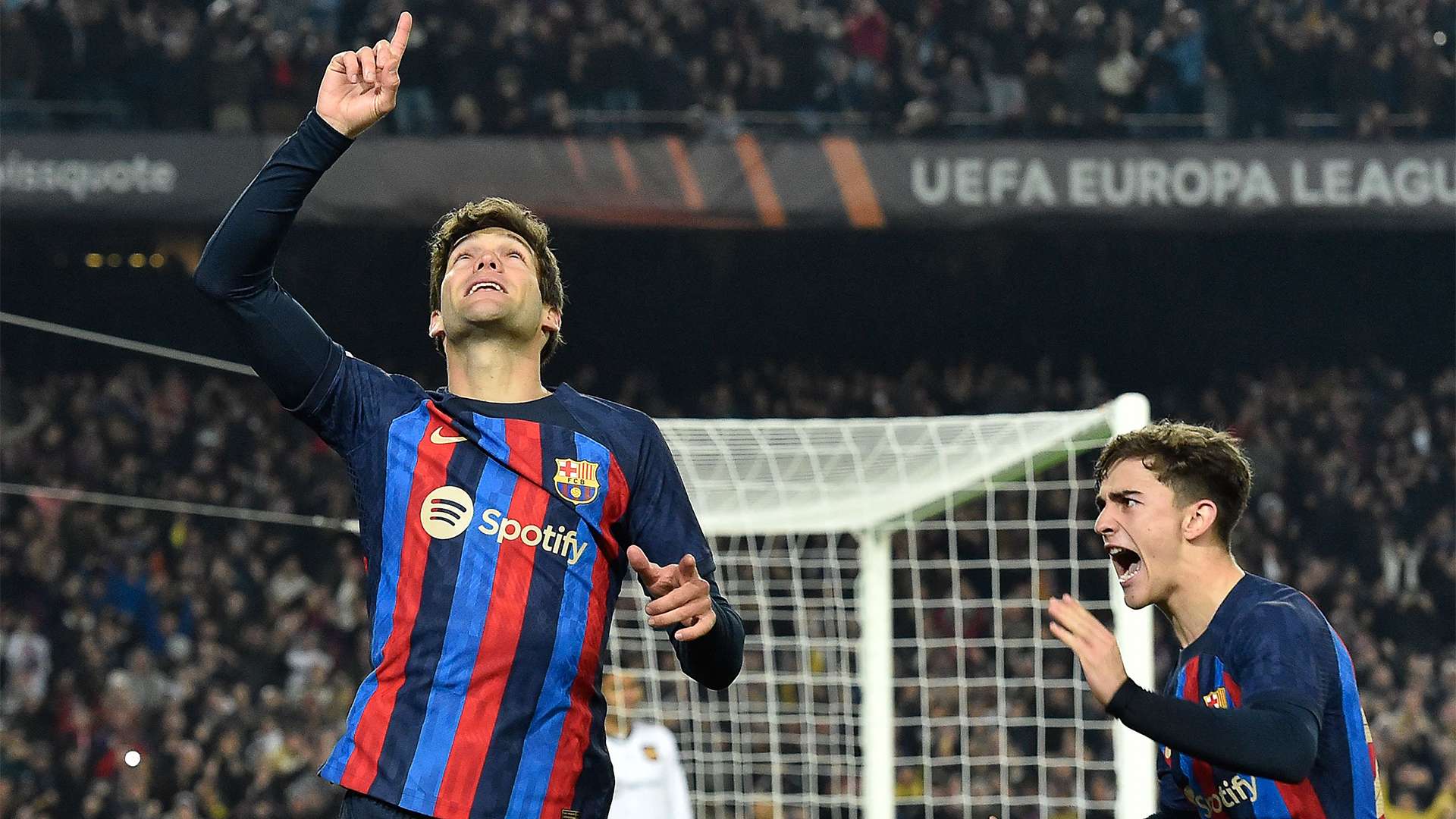 Marcos Alonso celebrate Barcelona Manchester United 2022-23