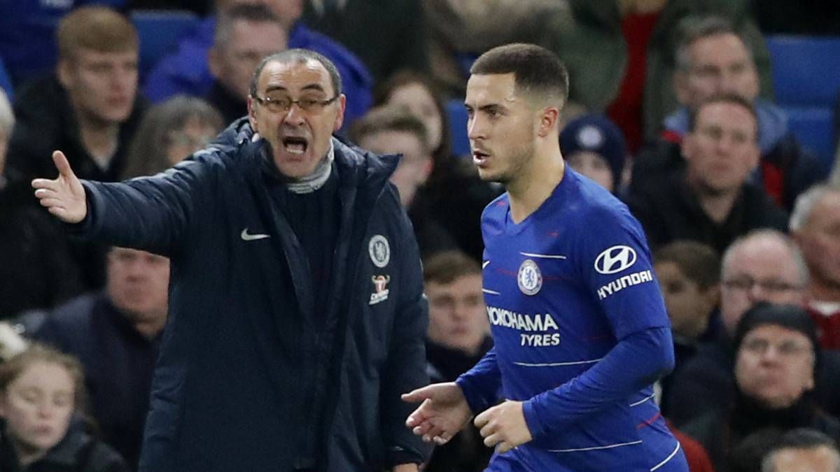 sarri Hazard Chelsea
