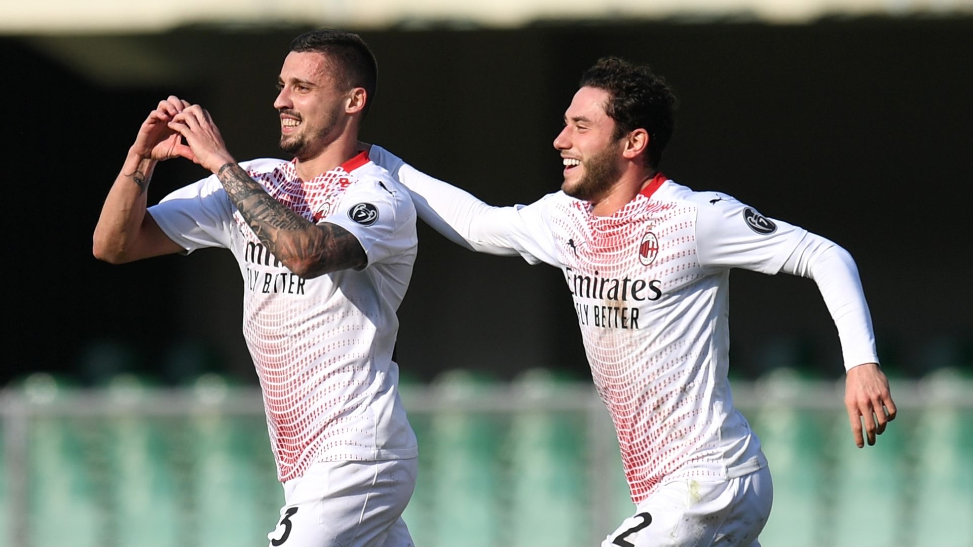 Rade Krunic, Davide Calabria, AC Milan away, Serie A 2020-21