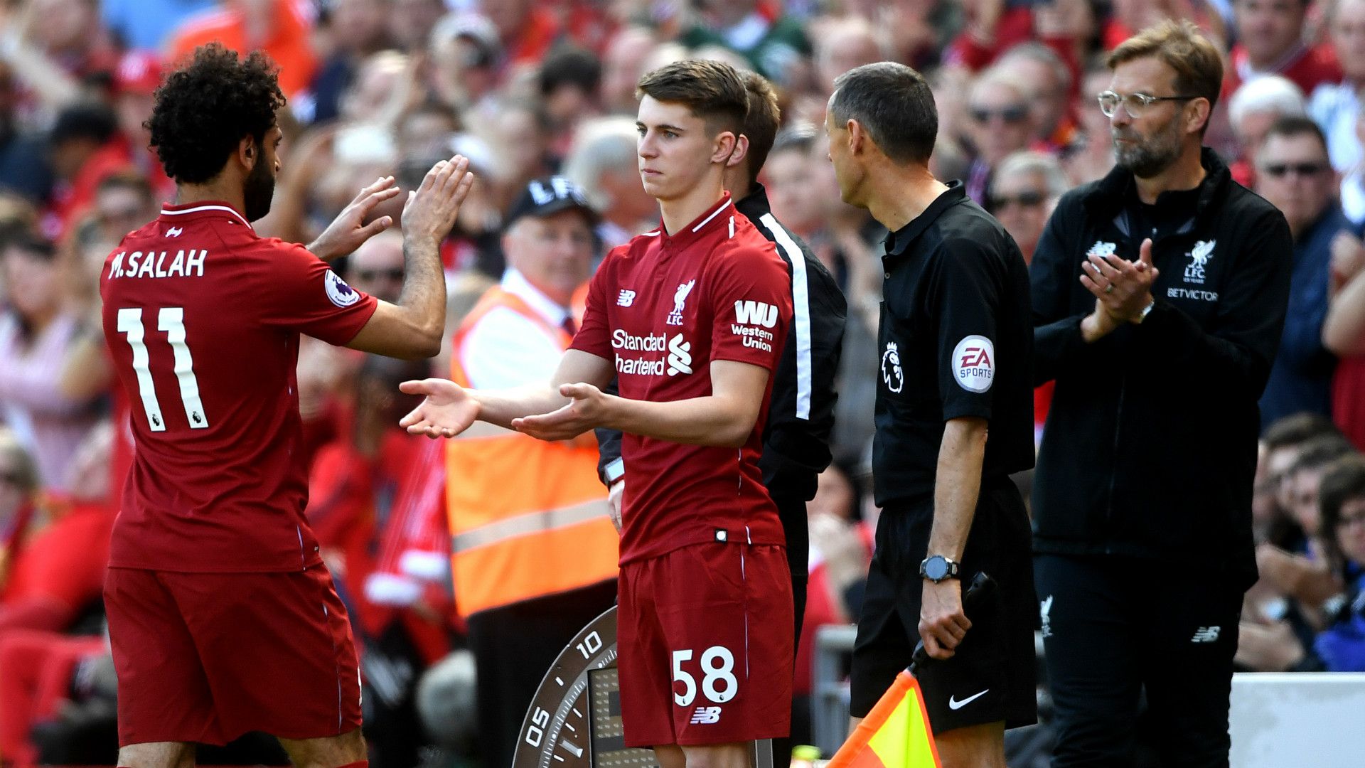Mohamed Salah Ben Woodburn Liverpool