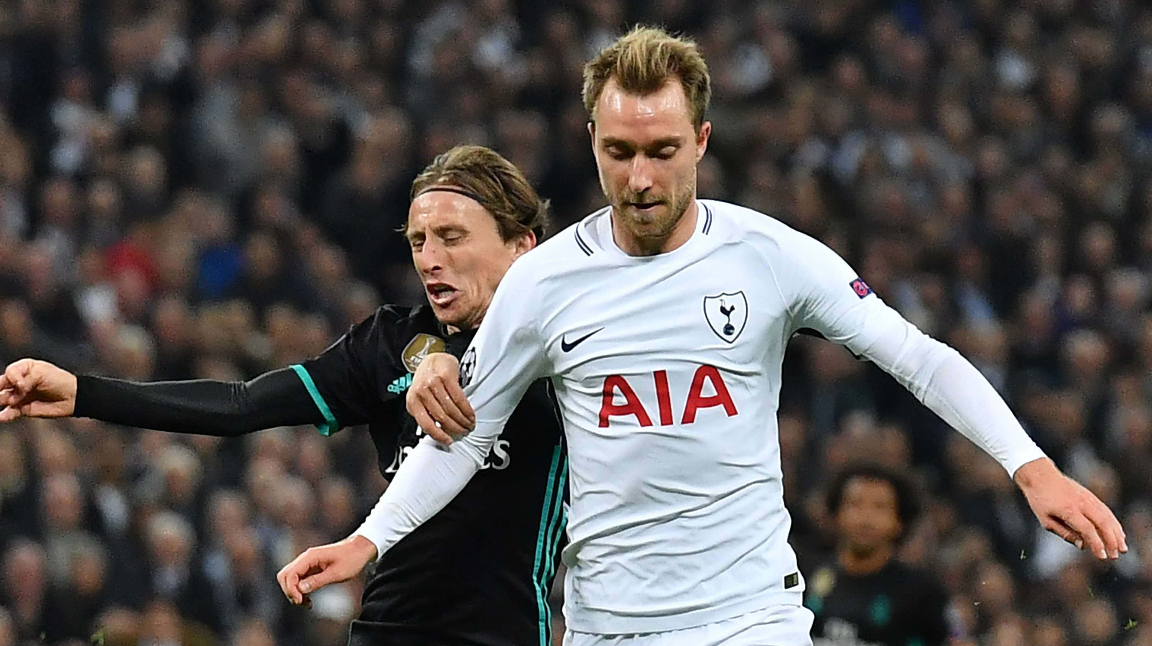 Christian Eriksen, Luka Modric, Tottenham vs Real Madrid, 17/18