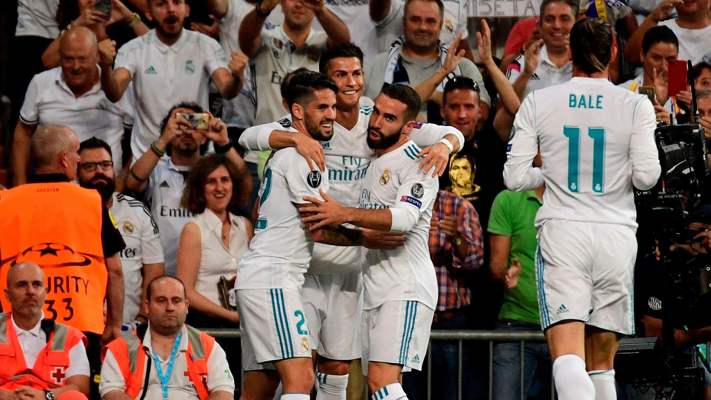 Cristiano Ronaldo Isco Alarcón Real Madrid APOEL Champions League 13092017