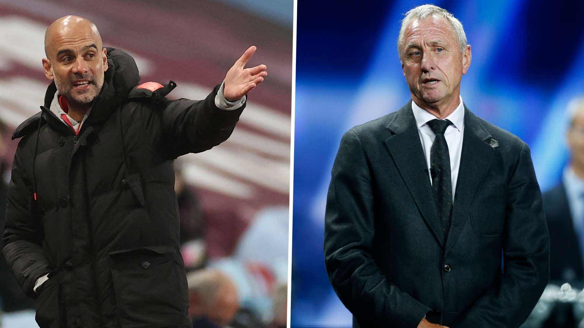 Pep Guardiola Johan Cruyff