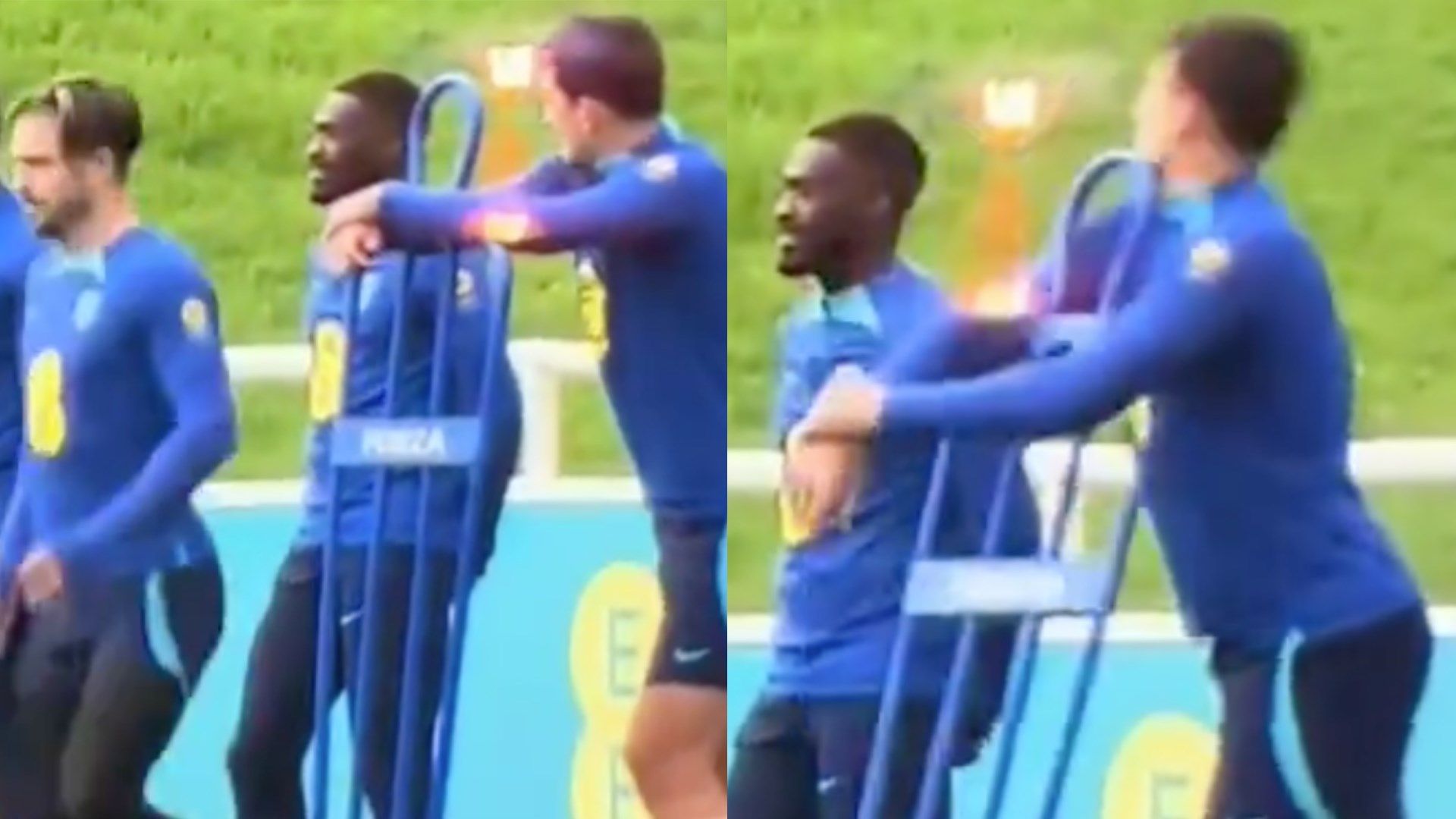 GFX Jack Grealish Harry Maguire England training 2023