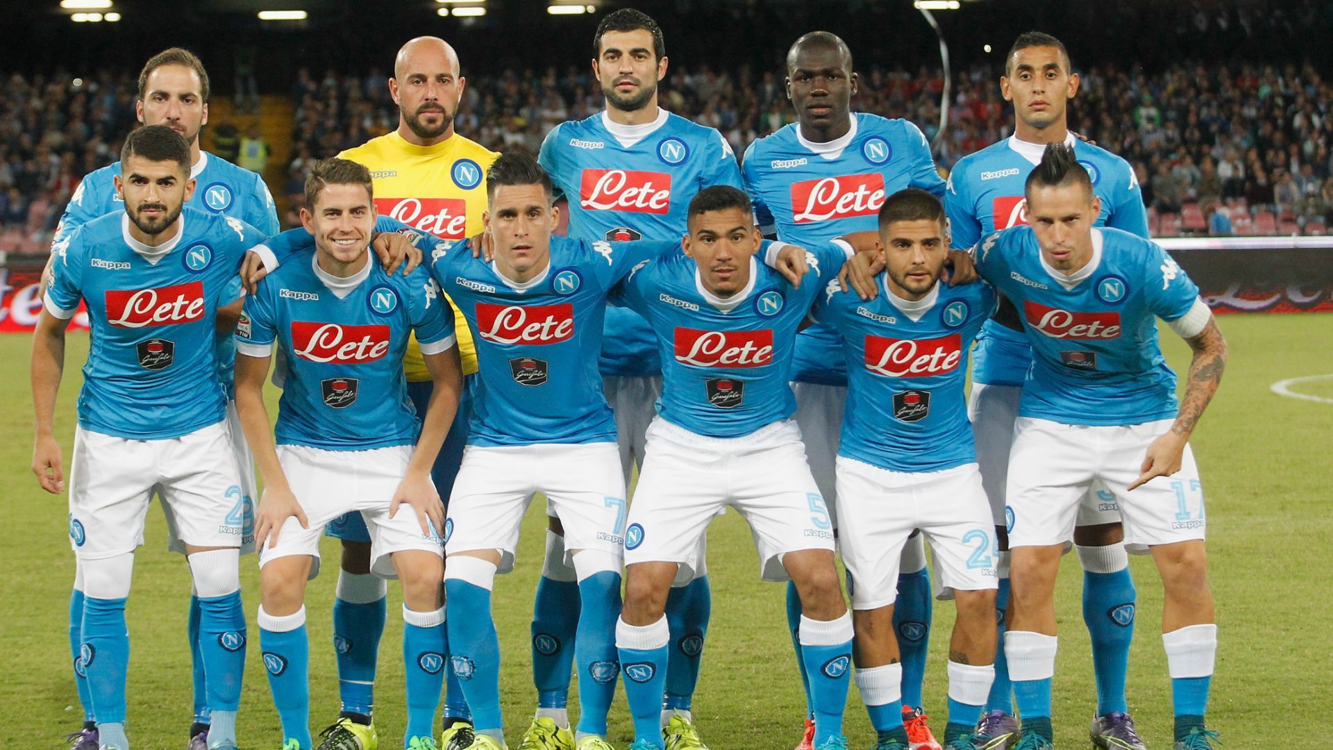 Napoli squad Napoli Juventus Serie A 2692015