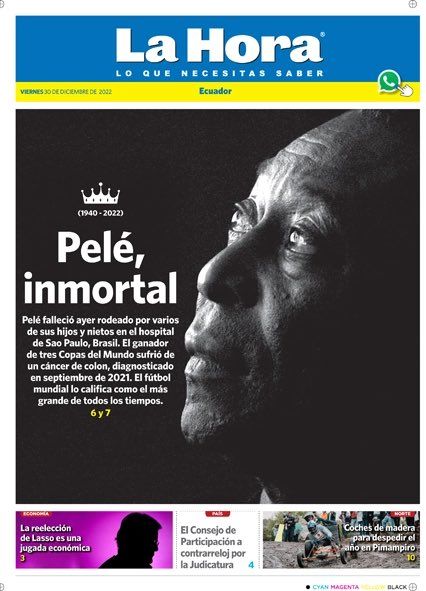 Capa La Hora Pelé