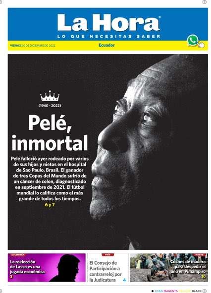 Capa La Hora Pelé