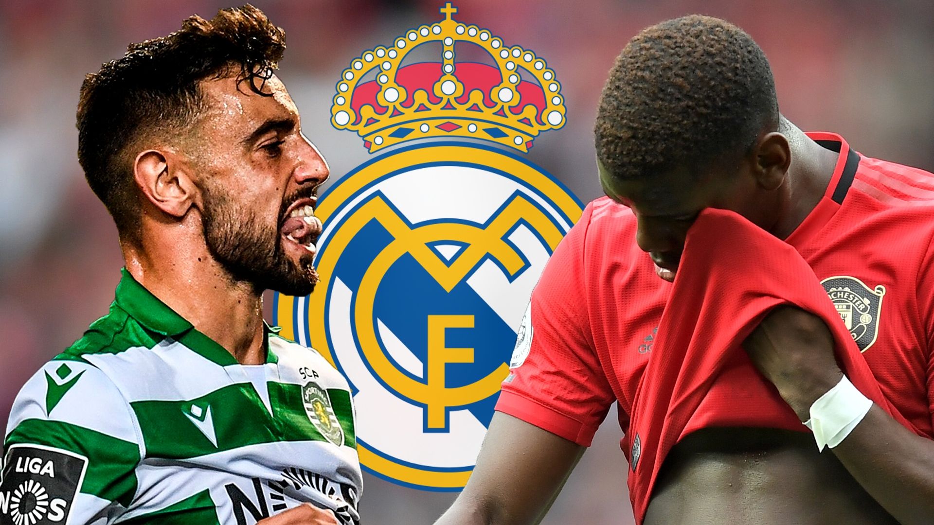 Bruno Fernandes Paul Pogba Sporting Real Madrid