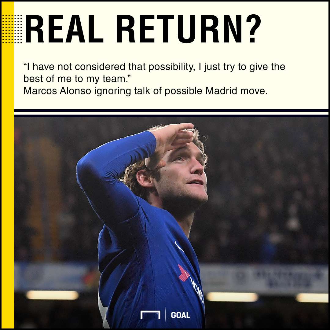 Marcos Alonso ignoring Real Madrid rumours