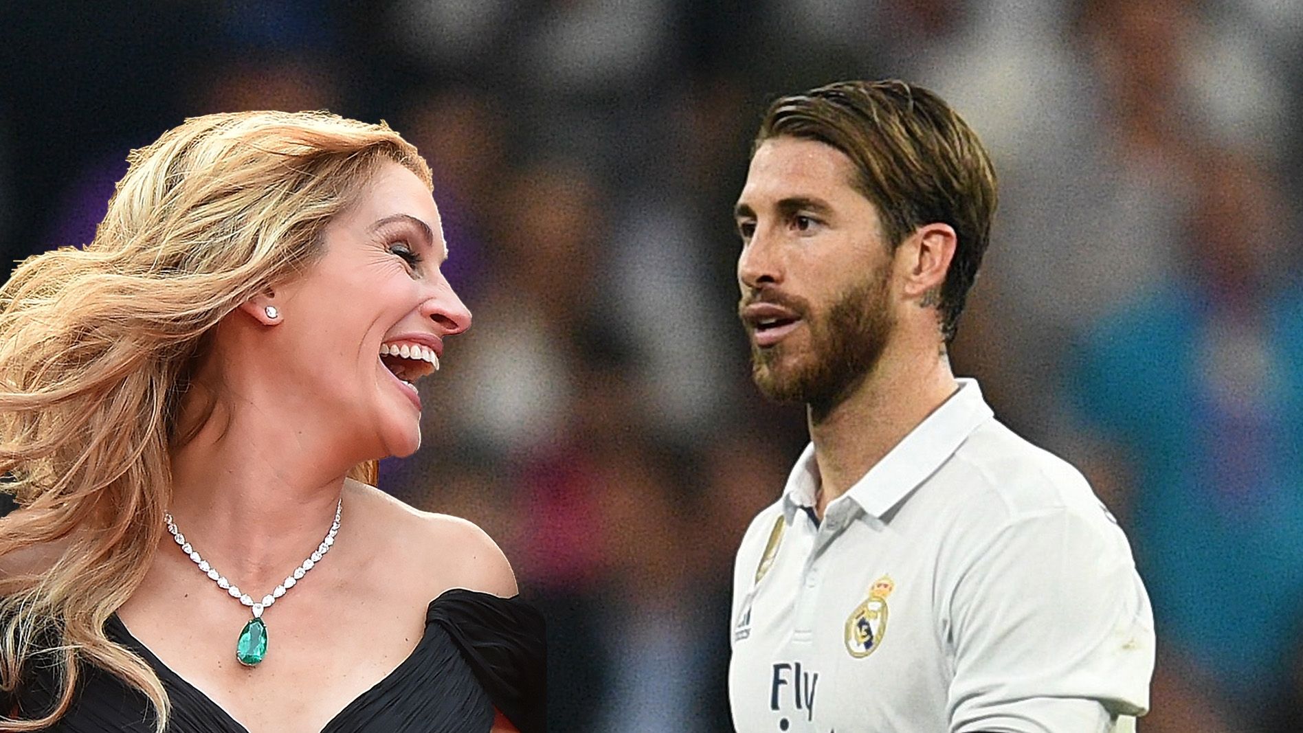 Julia Roberts Sergio Ramos Composite Image