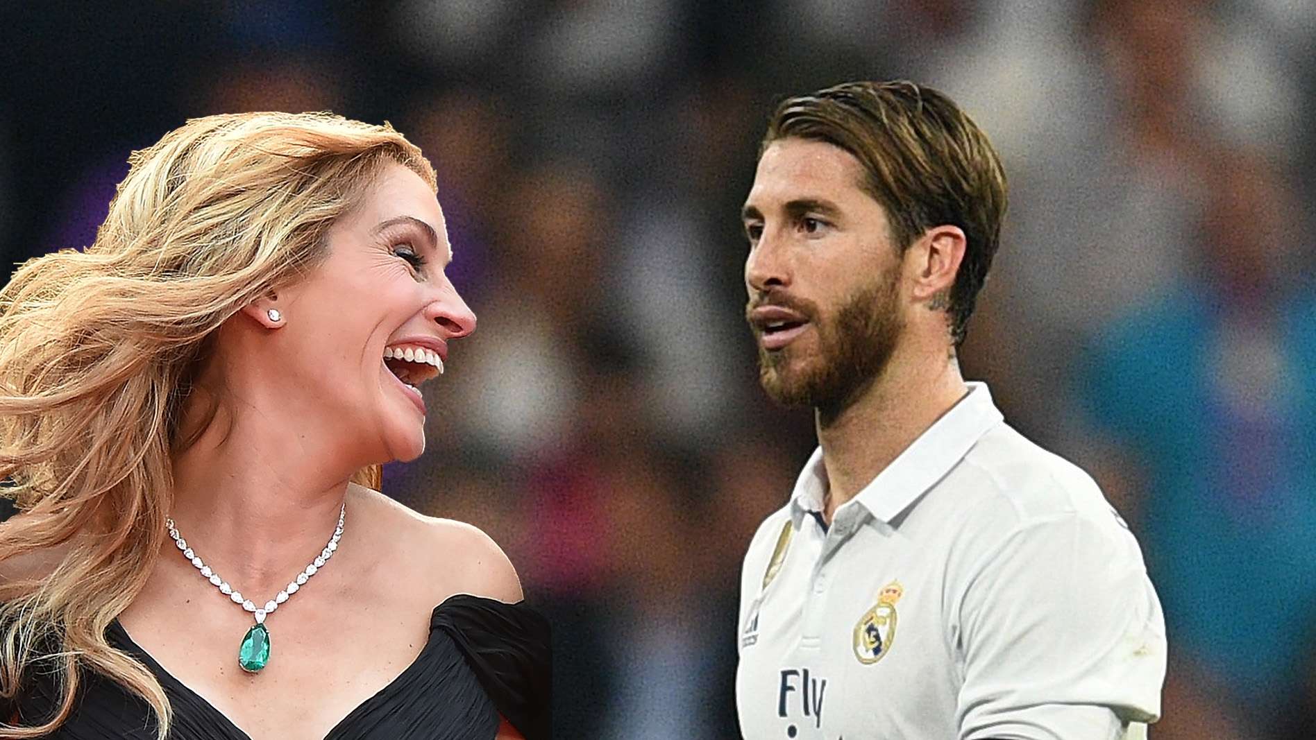 Julia Roberts Sergio Ramos Composite Image