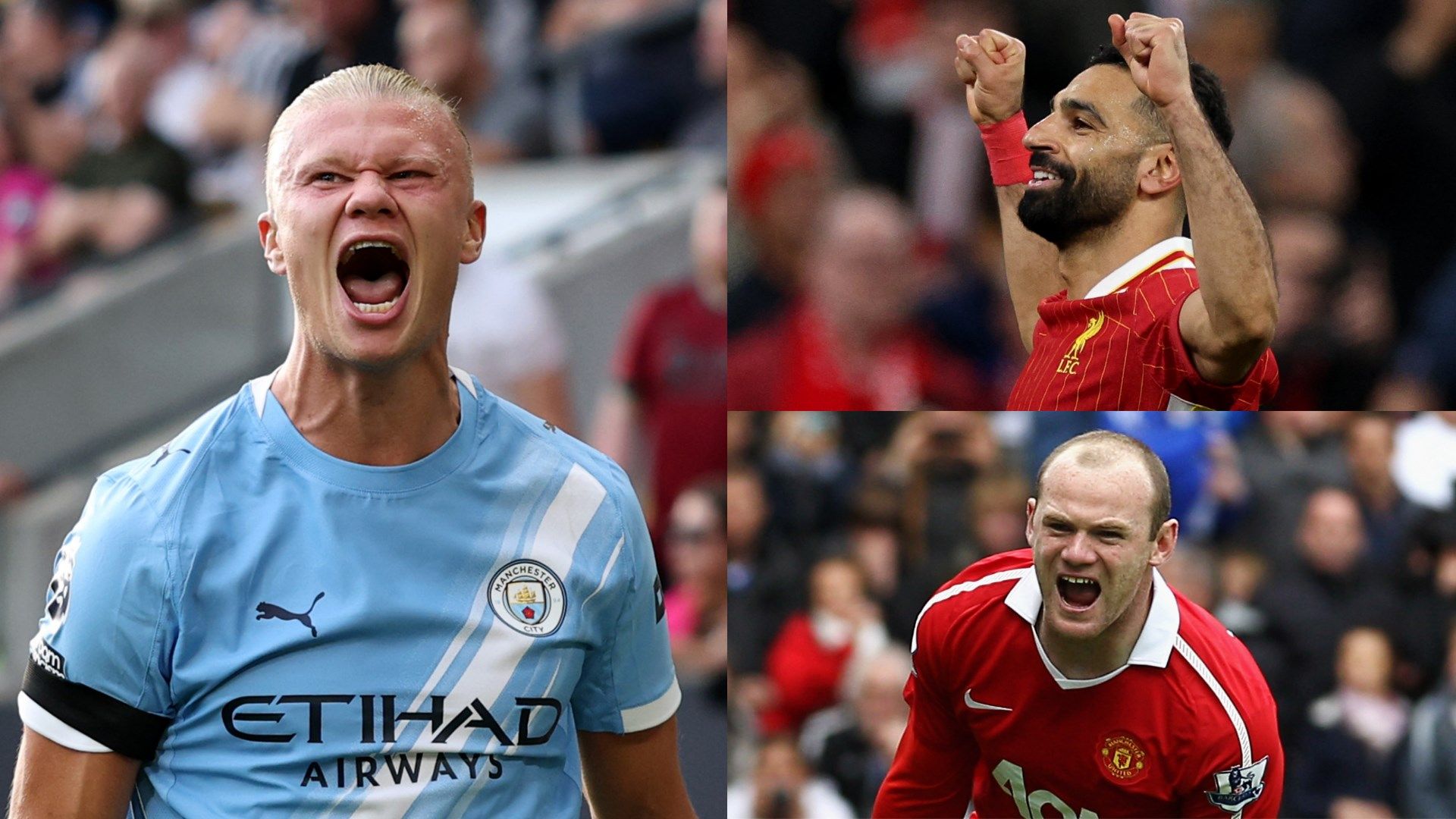 Erling Haaland Mohamed Salah Wayne Rooney