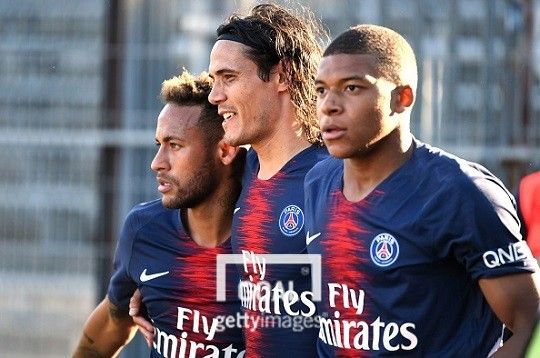 PSG 공격수 네이마르, 카바니, 음바페(왼쪽부터). 사진=게티이미지