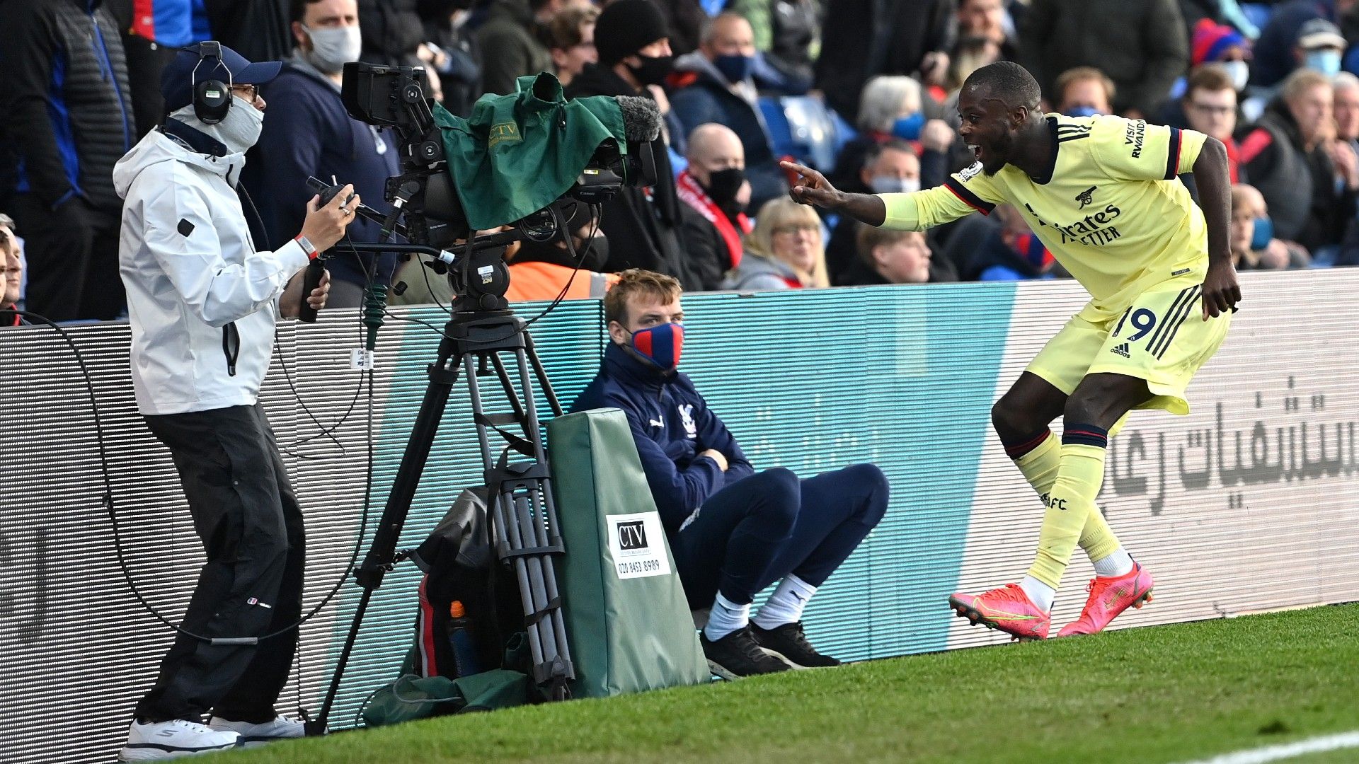 Nicolas Pepe Crystal Palace vs Arsenal Premier League 2020-21