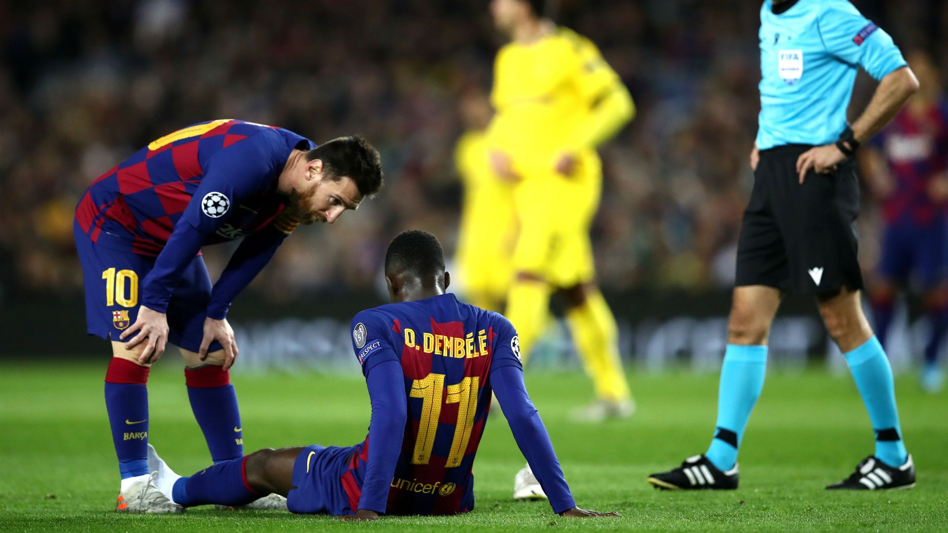 Messi Dembele Barcelona Borussia Dortmund Champions League