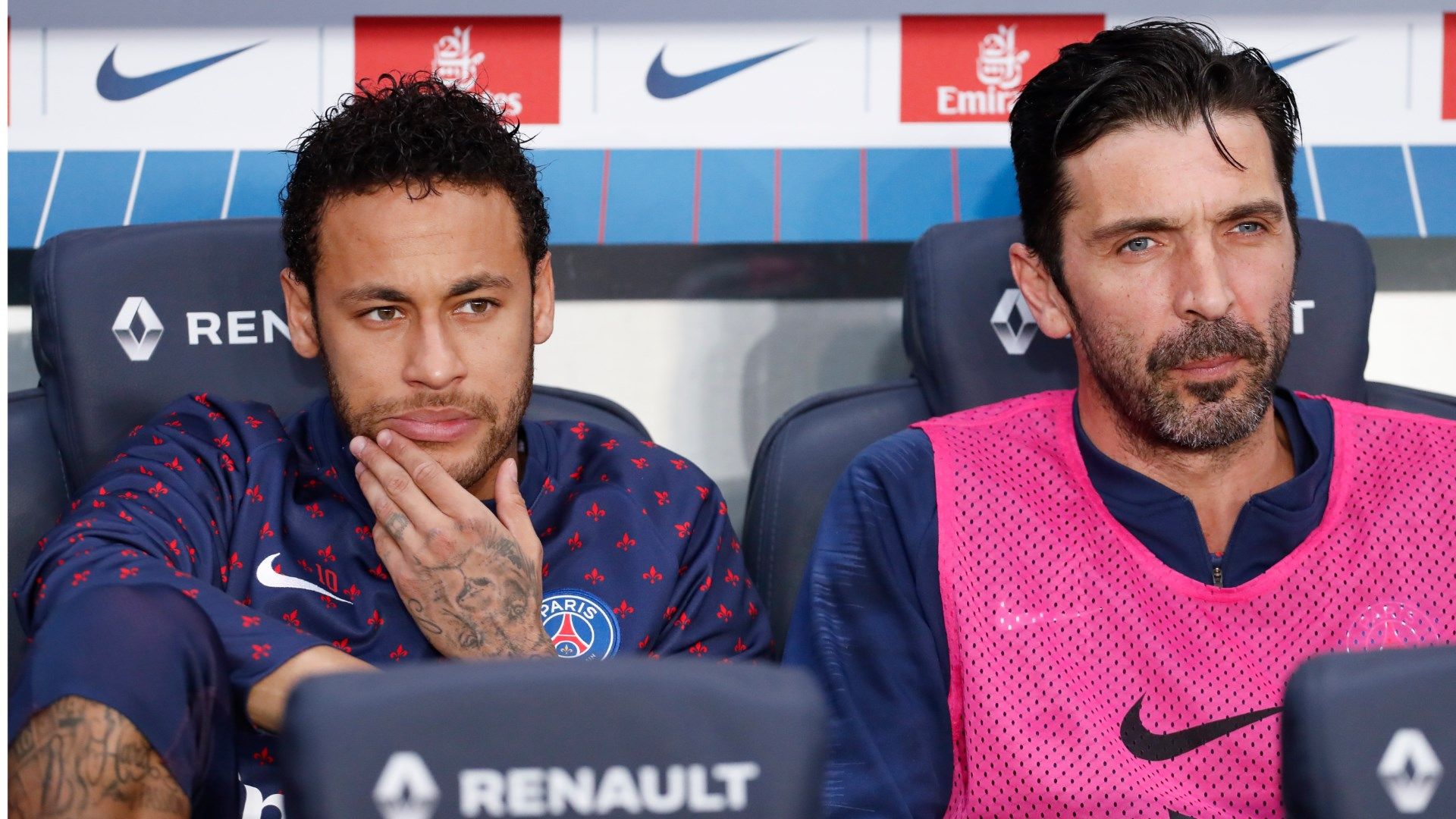 Neymar Gigi Buffon PSG 2019