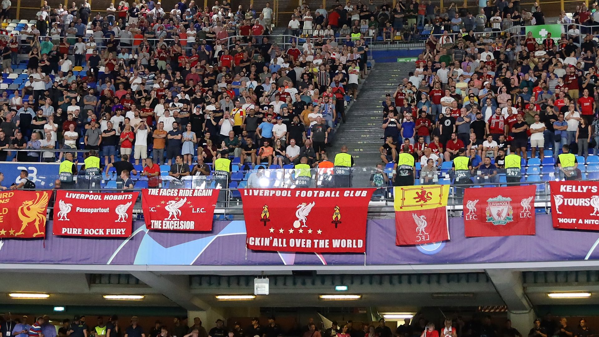 Liverpool fans Naples 2019