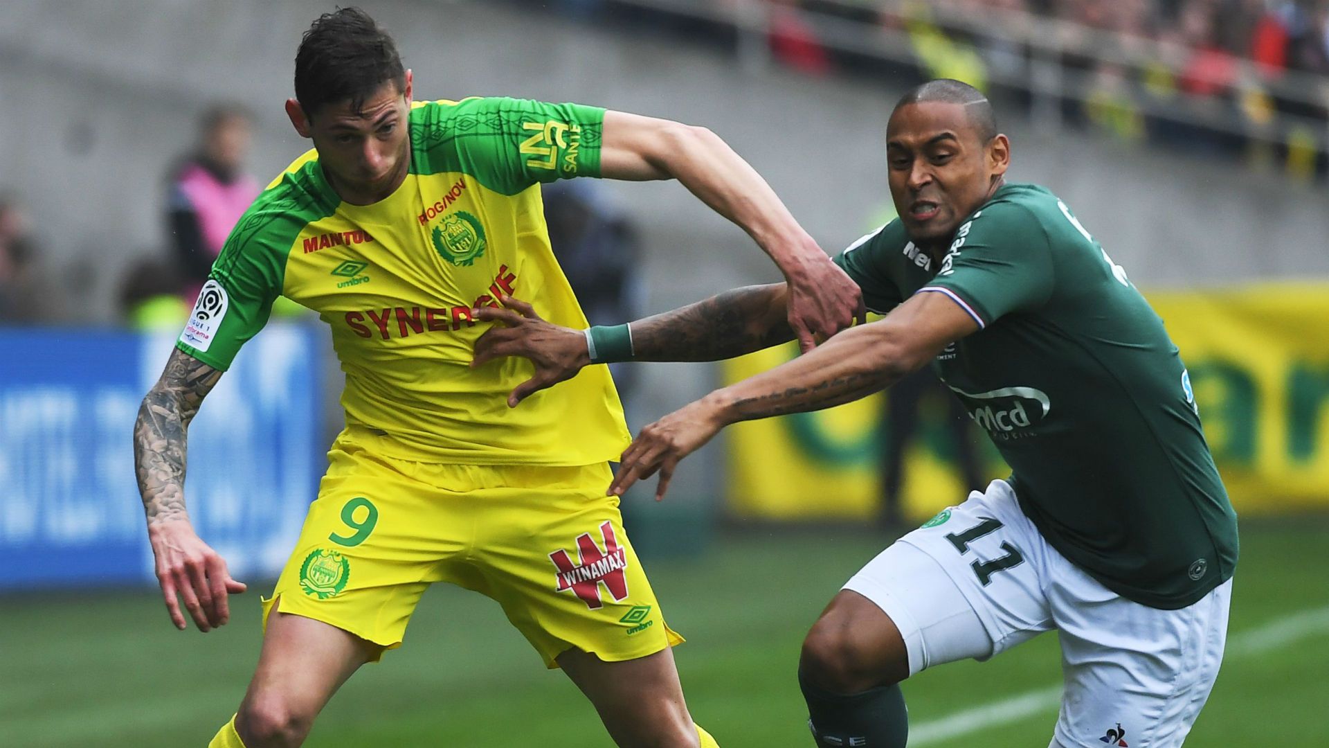 Emiliano Sala Gabriel Silva Nantes Saint-Etienne Ligue 1 01042018