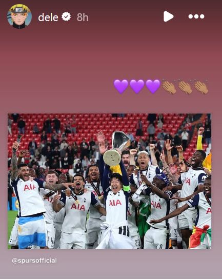 Dele Alli Tottenham Europa League win