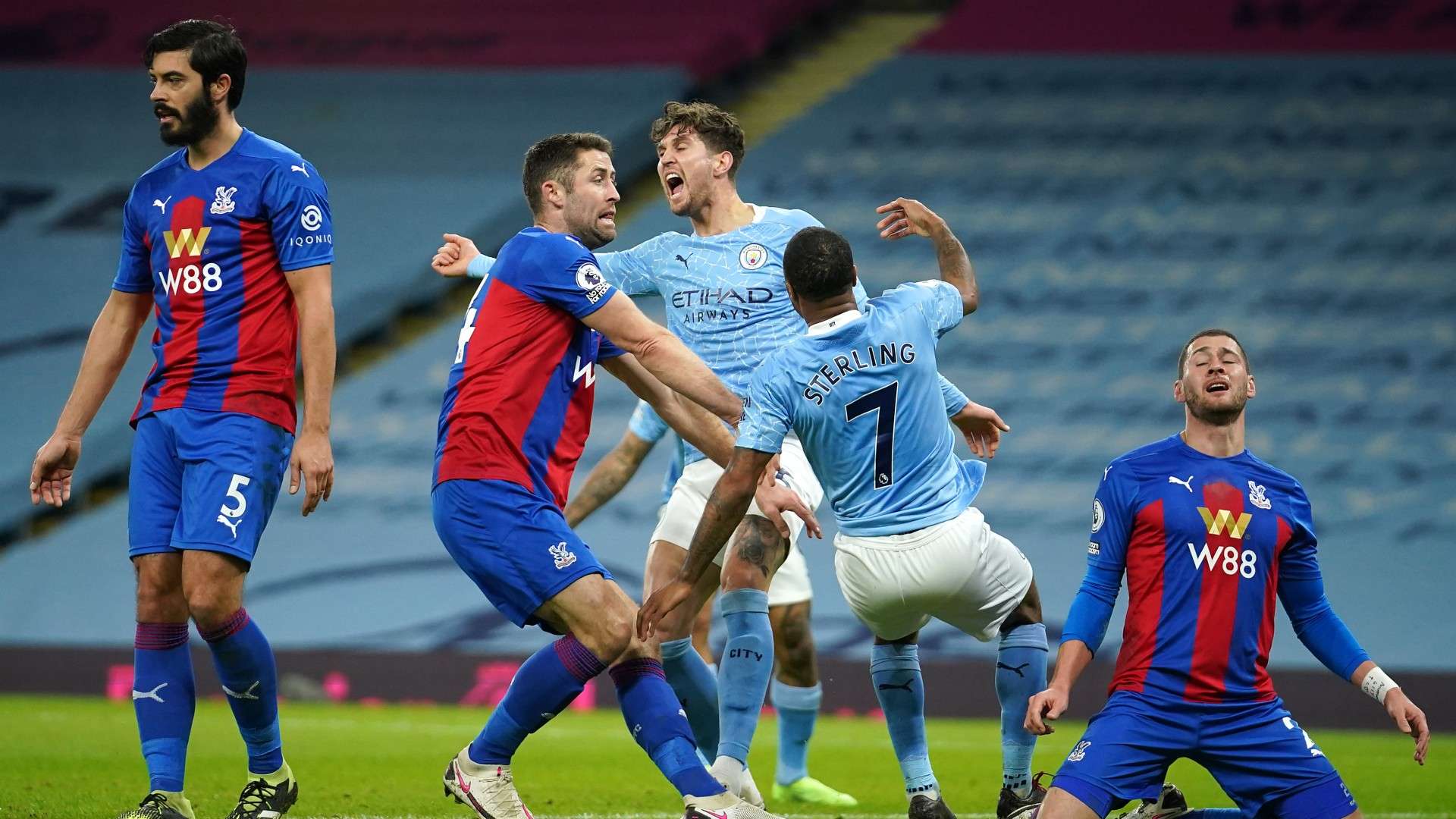 John Stones Man City vs Crystal Palace Premier League 2020-21